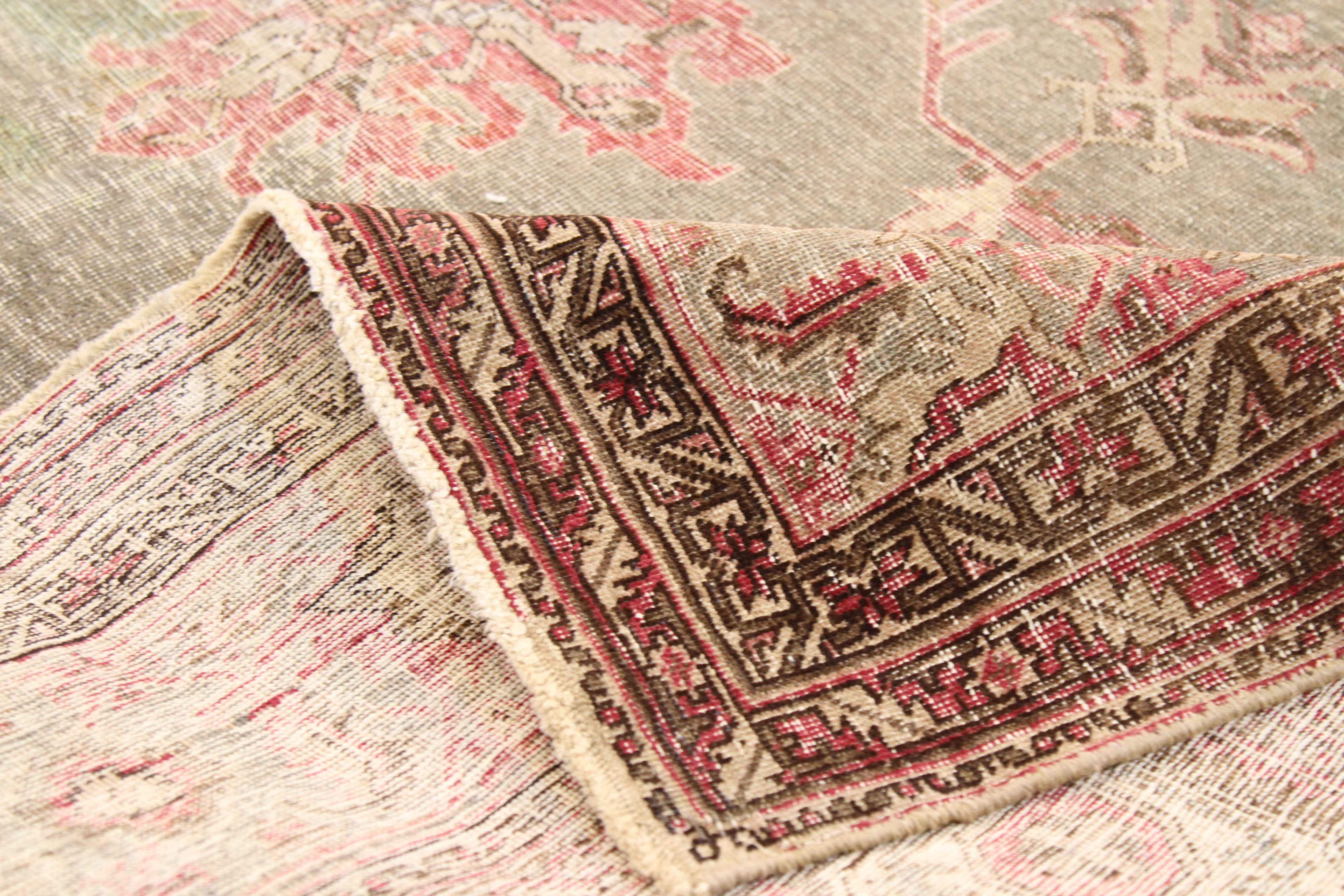 Thumbnail 14 for Antique Persian Tabriz Transitional Rug 67964
