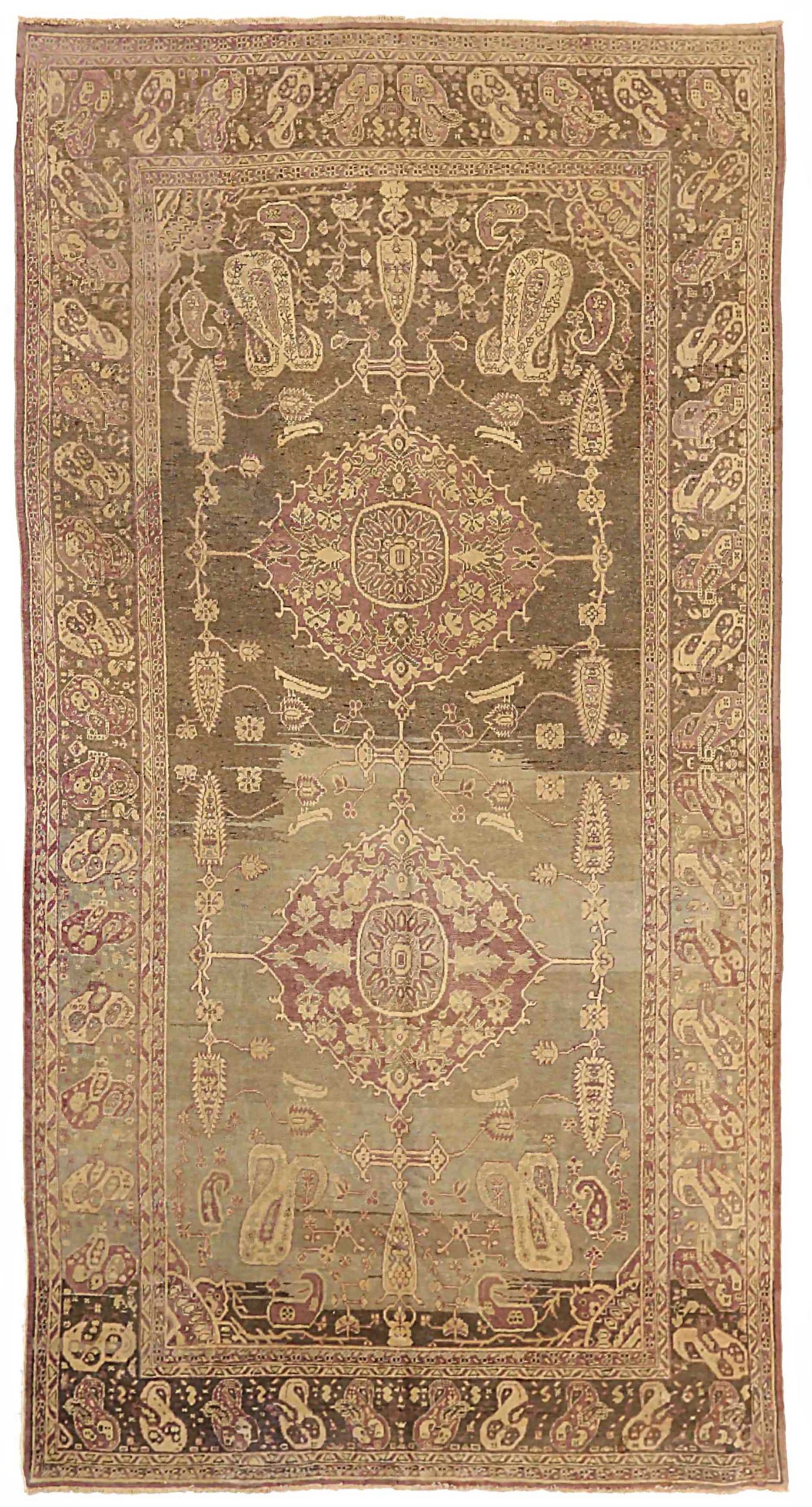 Thumbnail 5 for Antique Russia Khotan Transitional Rug 72745