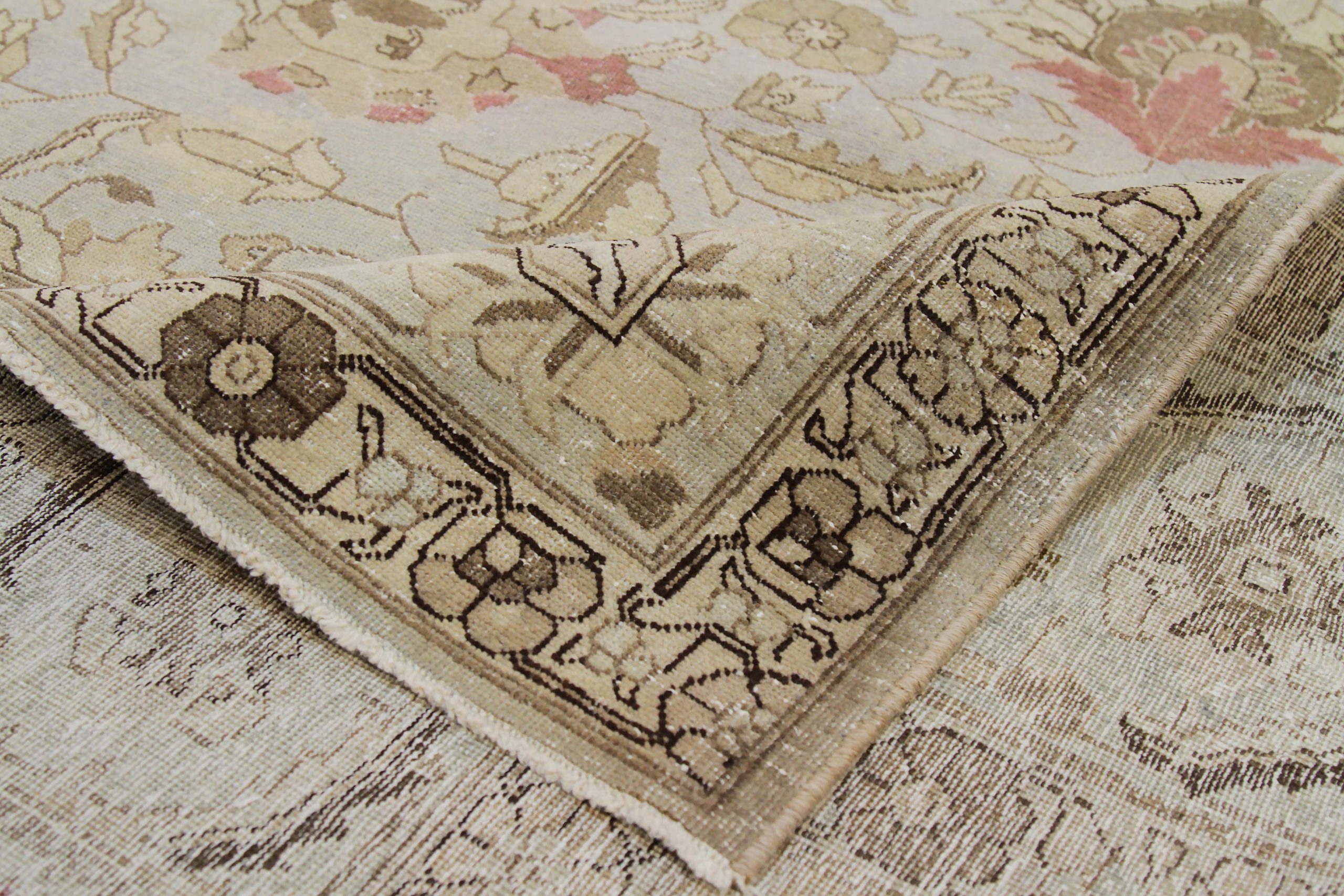 Thumbnail 7 for Antique Persian Tabriz Traditional Rug 89701