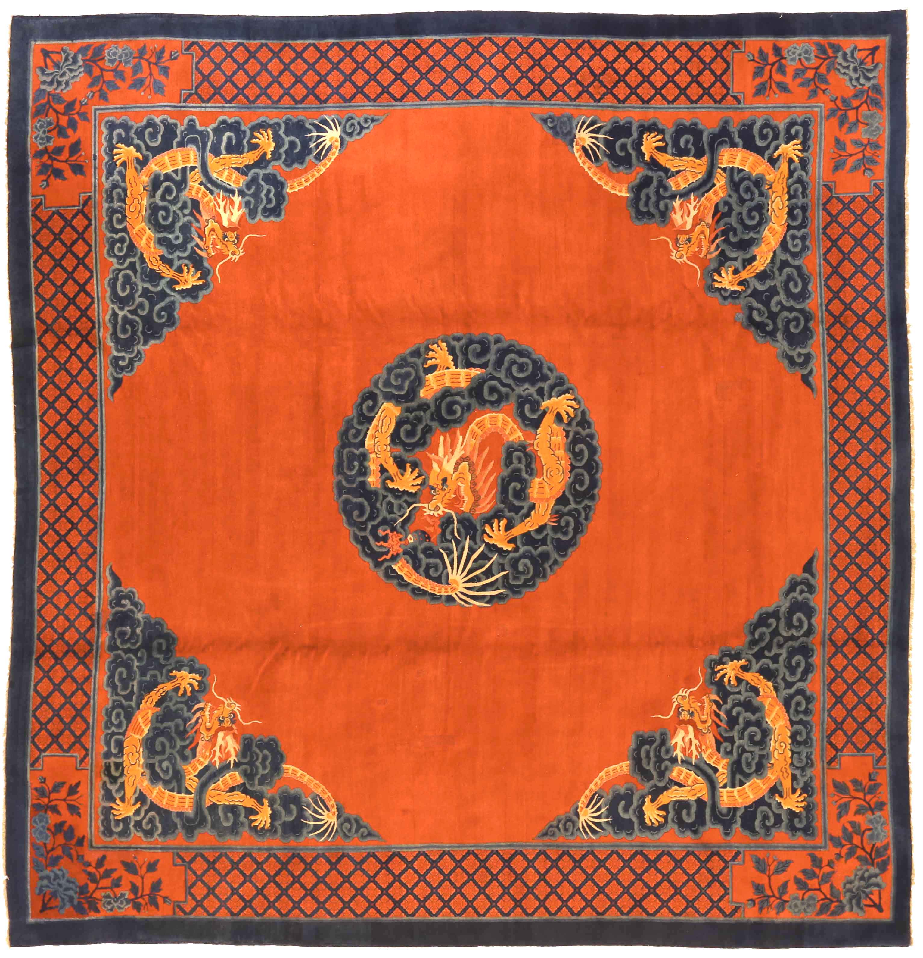 Thumbnail 5 for Antique China Beijing Transitional Rug 72726