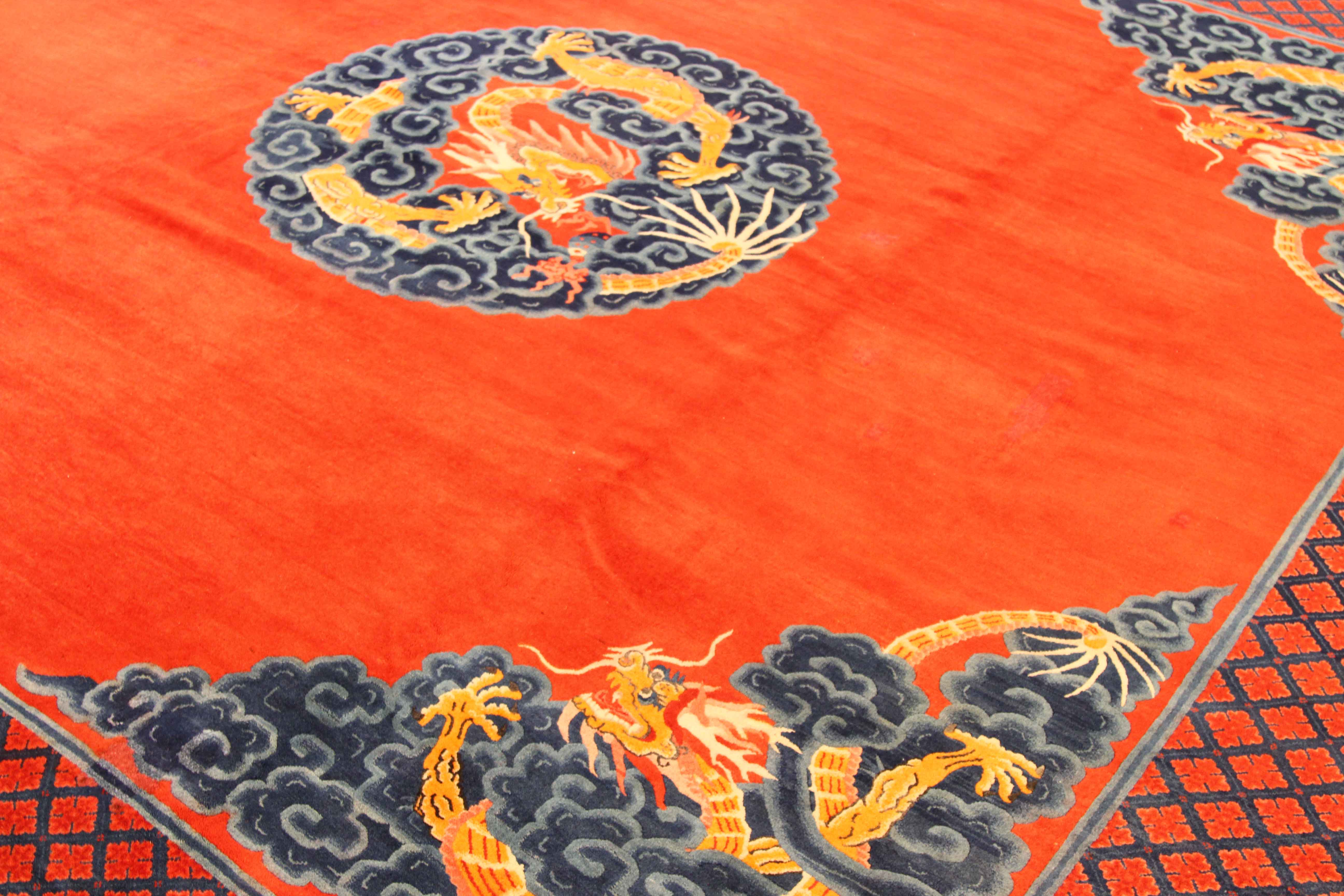 Thumbnail 3 for Antique China Beijing Transitional Rug 72726