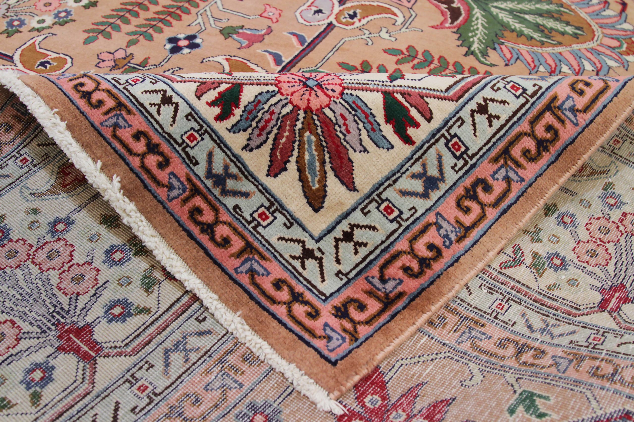 Thumbnail 7 for Antique Persian Tabriz Traditional Rug 89702