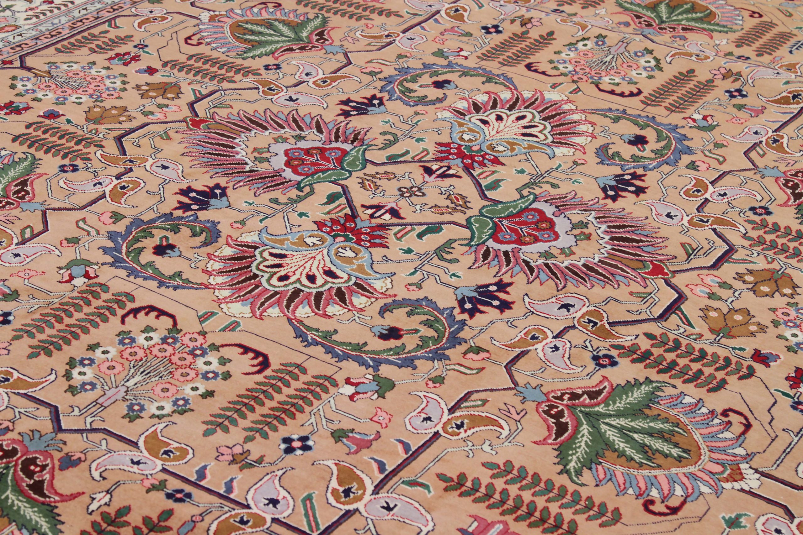 Thumbnail 6 for Antique Persian Tabriz Traditional Rug 89702