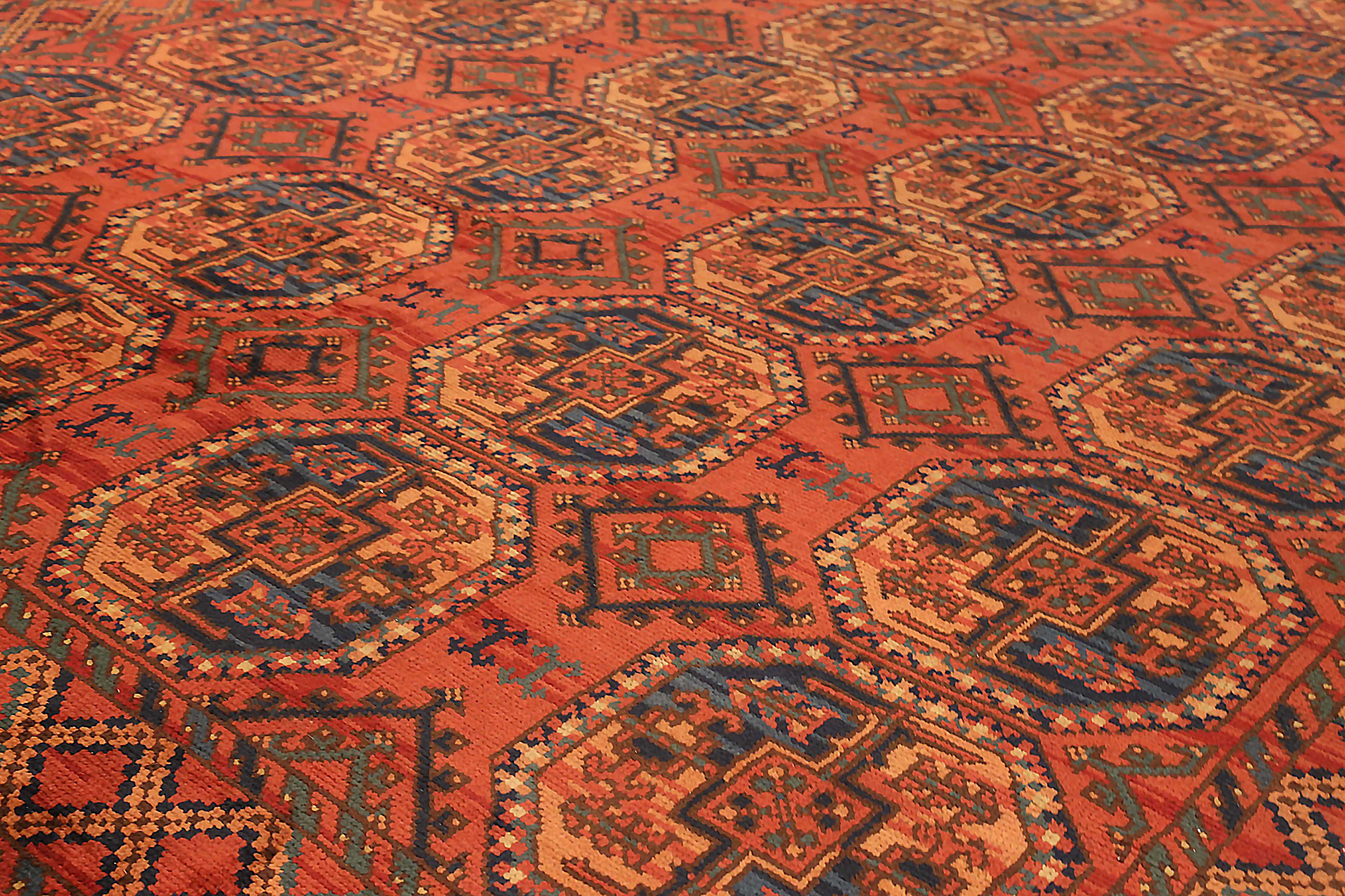 Thumbnail 4 for Antique Afghanistan Traditional Rug 72729