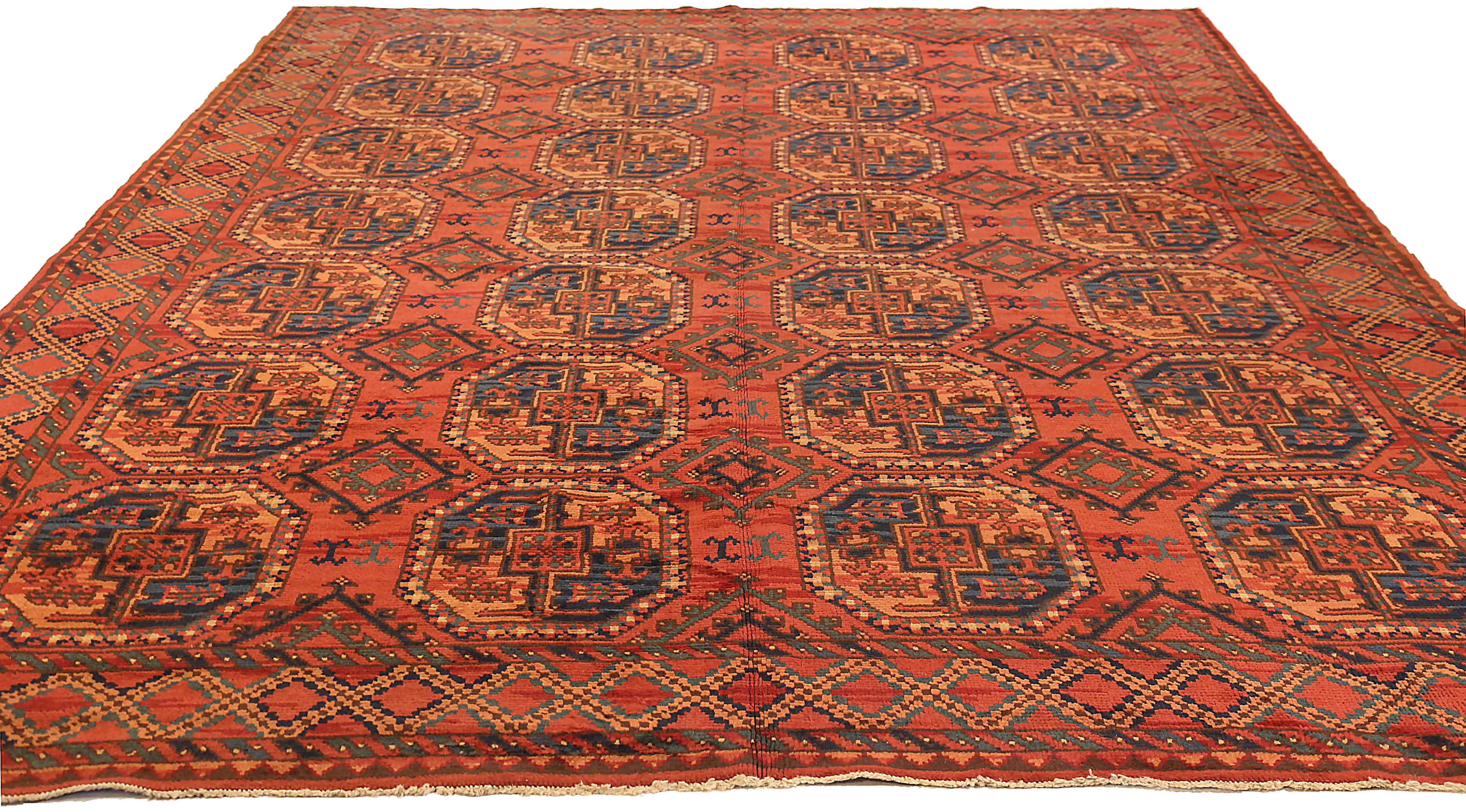 Thumbnail 2 for Antique Afghanistan Traditional Rug 72729