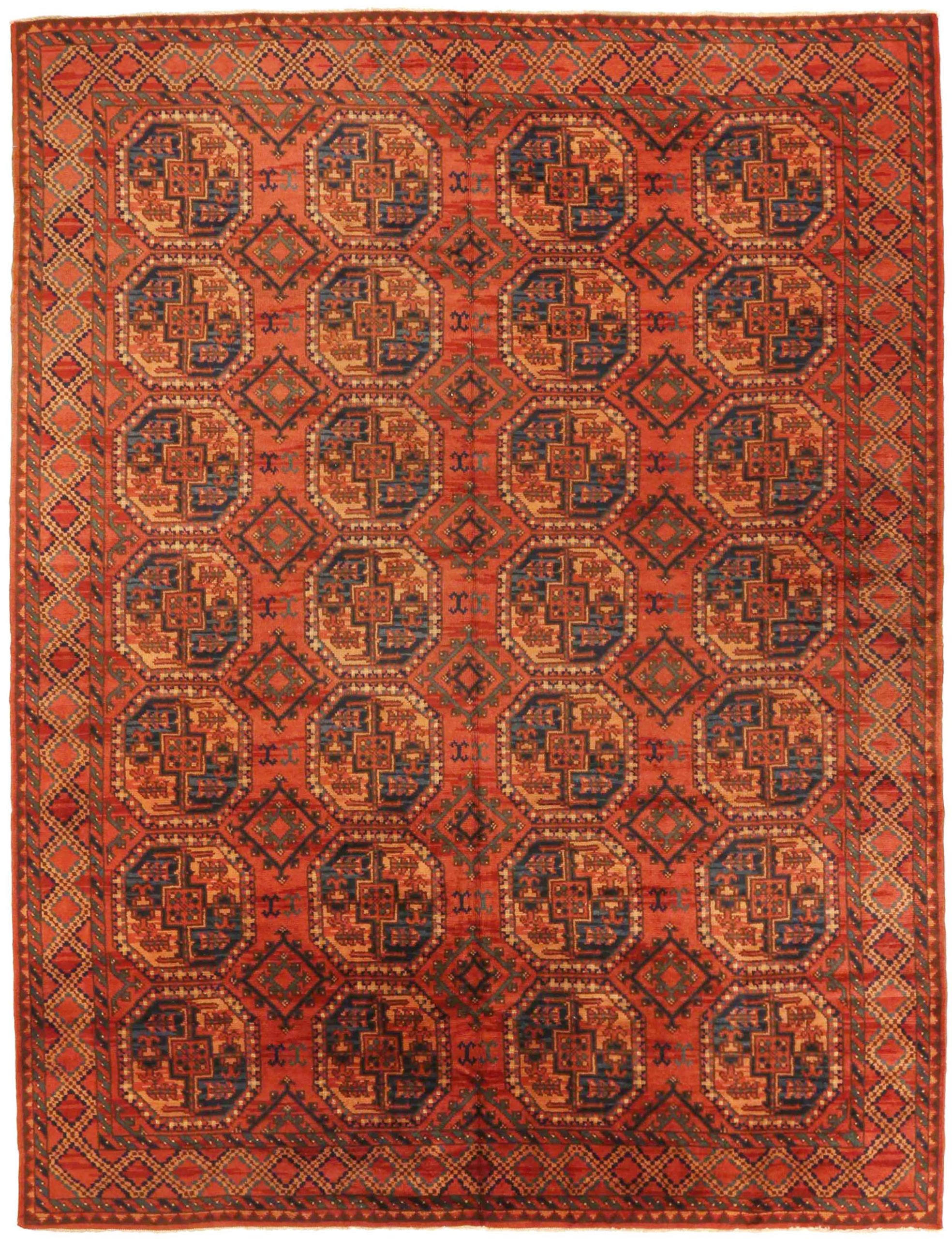 Thumbnail 7 for Antique Afghanistan Traditional Rug 72729