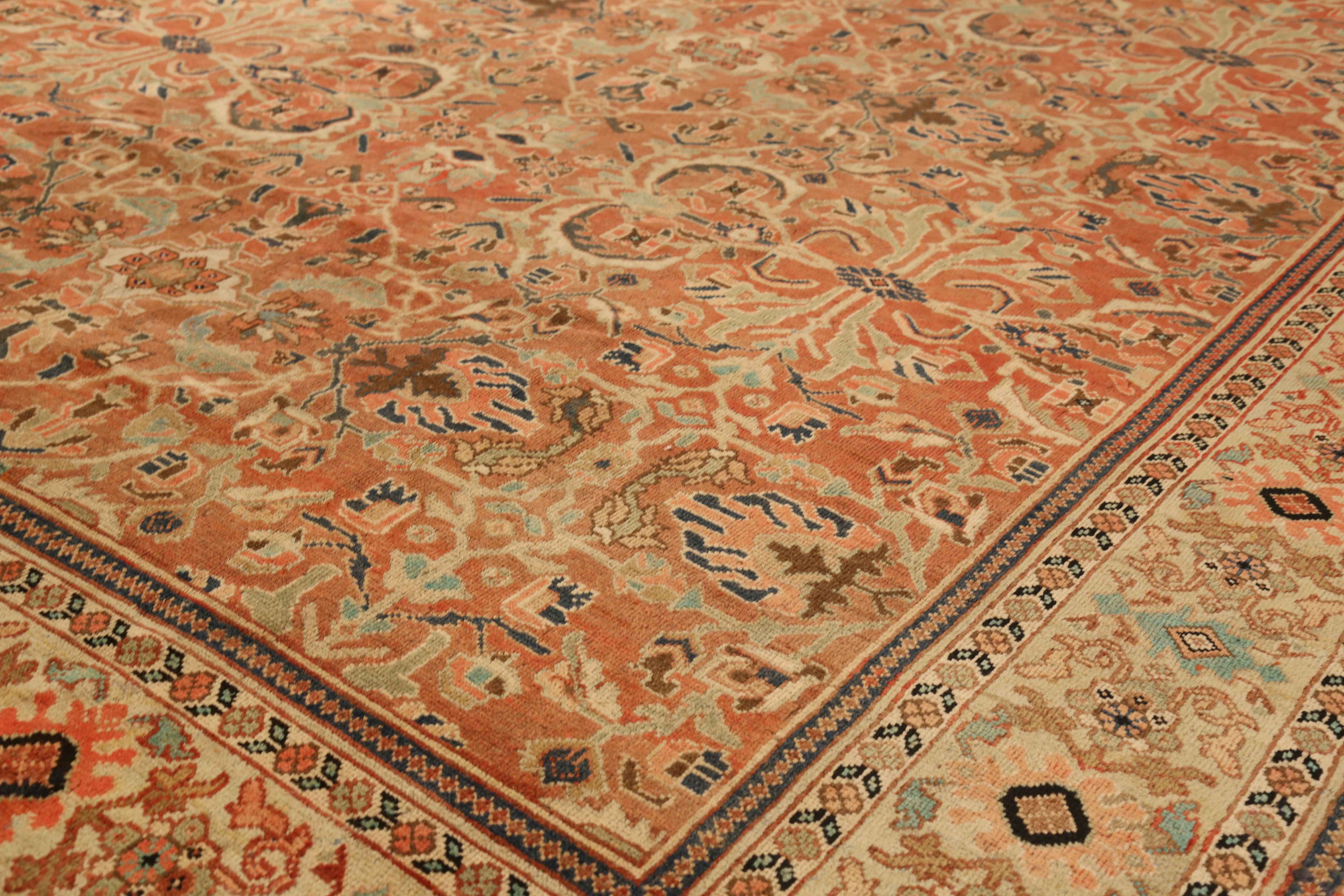 Thumbnail 5 for Antique Persian Sultanabad Traditional Rug 72814
