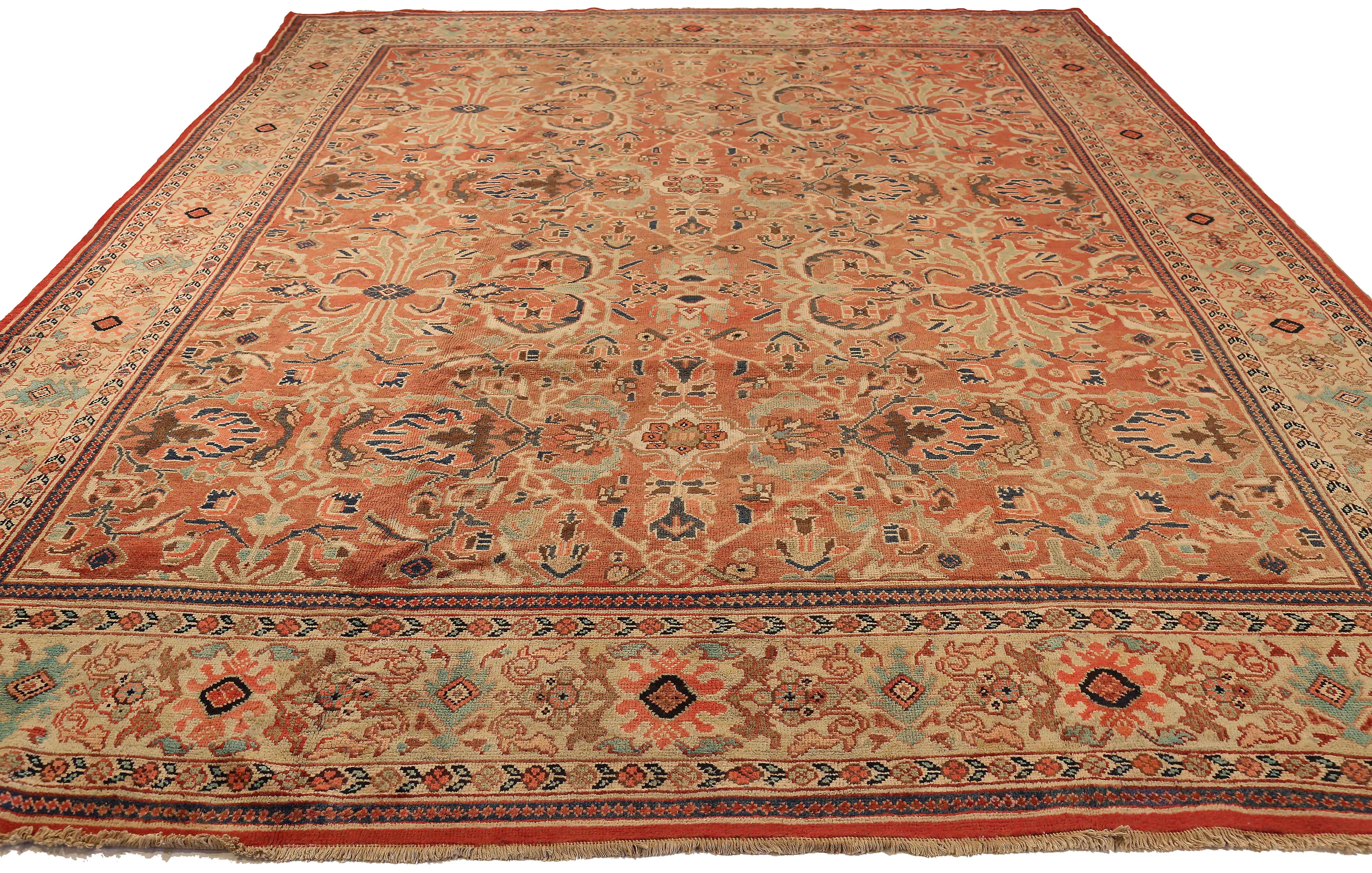 Thumbnail 2 for Antique Persian Sultanabad Traditional Rug 72814