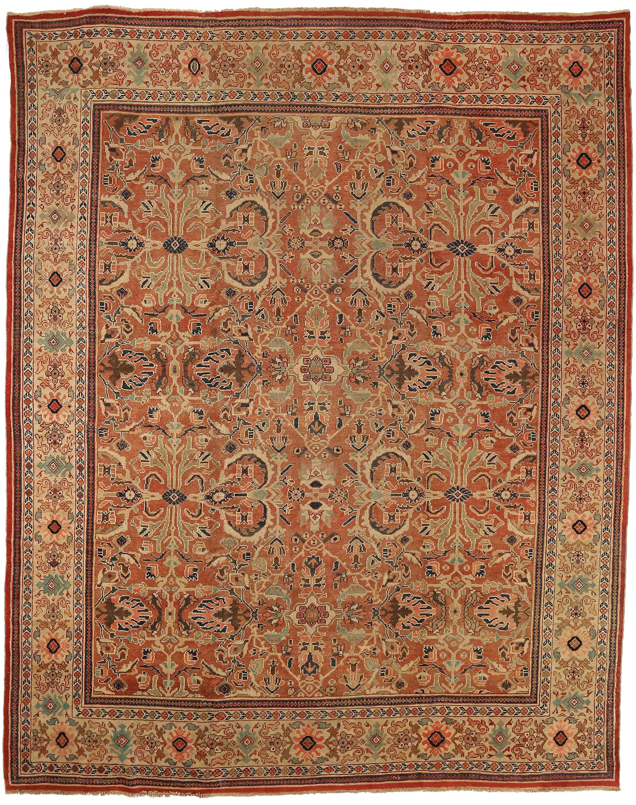 Thumbnail 3 for Antique Persian Sultanabad Traditional Rug 72814