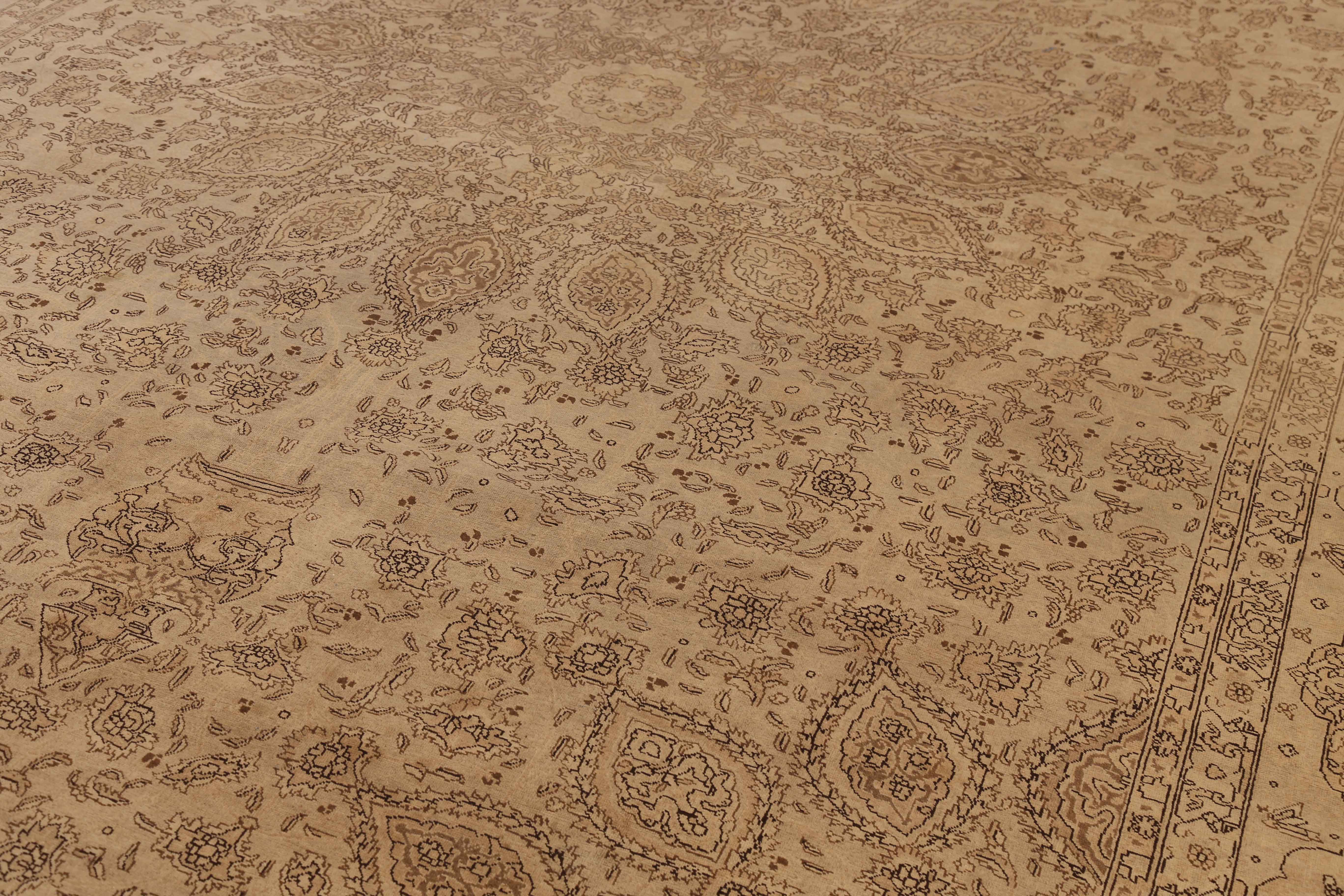 Thumbnail 2 for Antique Persian Tabriz Transitional Rug 68036