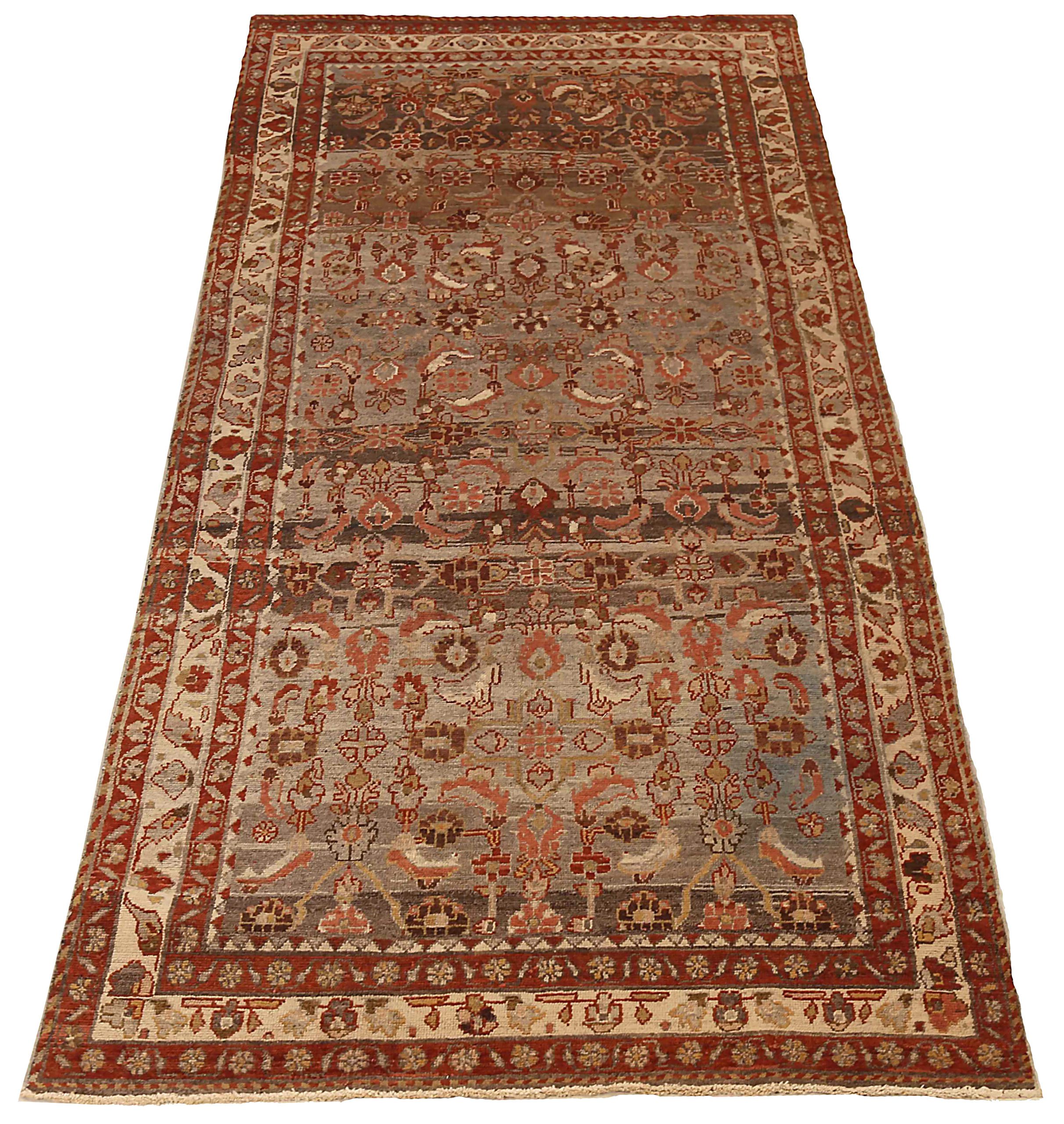 Thumbnail 8 for Antique Persian Saveh Transitional Rug 68076