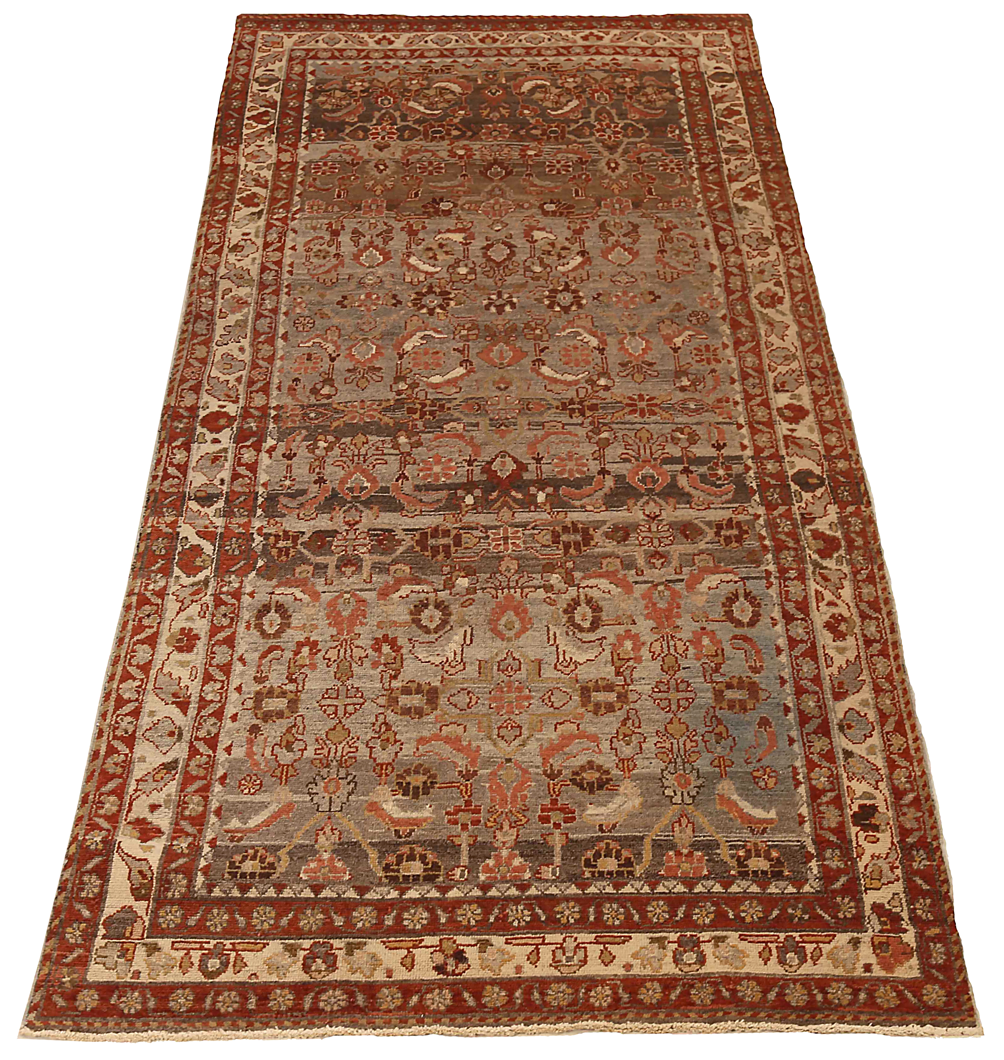 Thumbnail 3 for Antique Persian Saveh Transitional Rug 68076