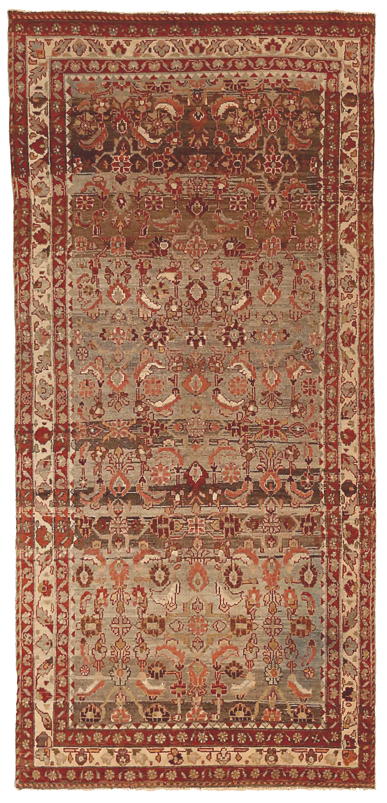 Thumbnail 4 for Antique Persian Saveh Transitional Rug 68076
