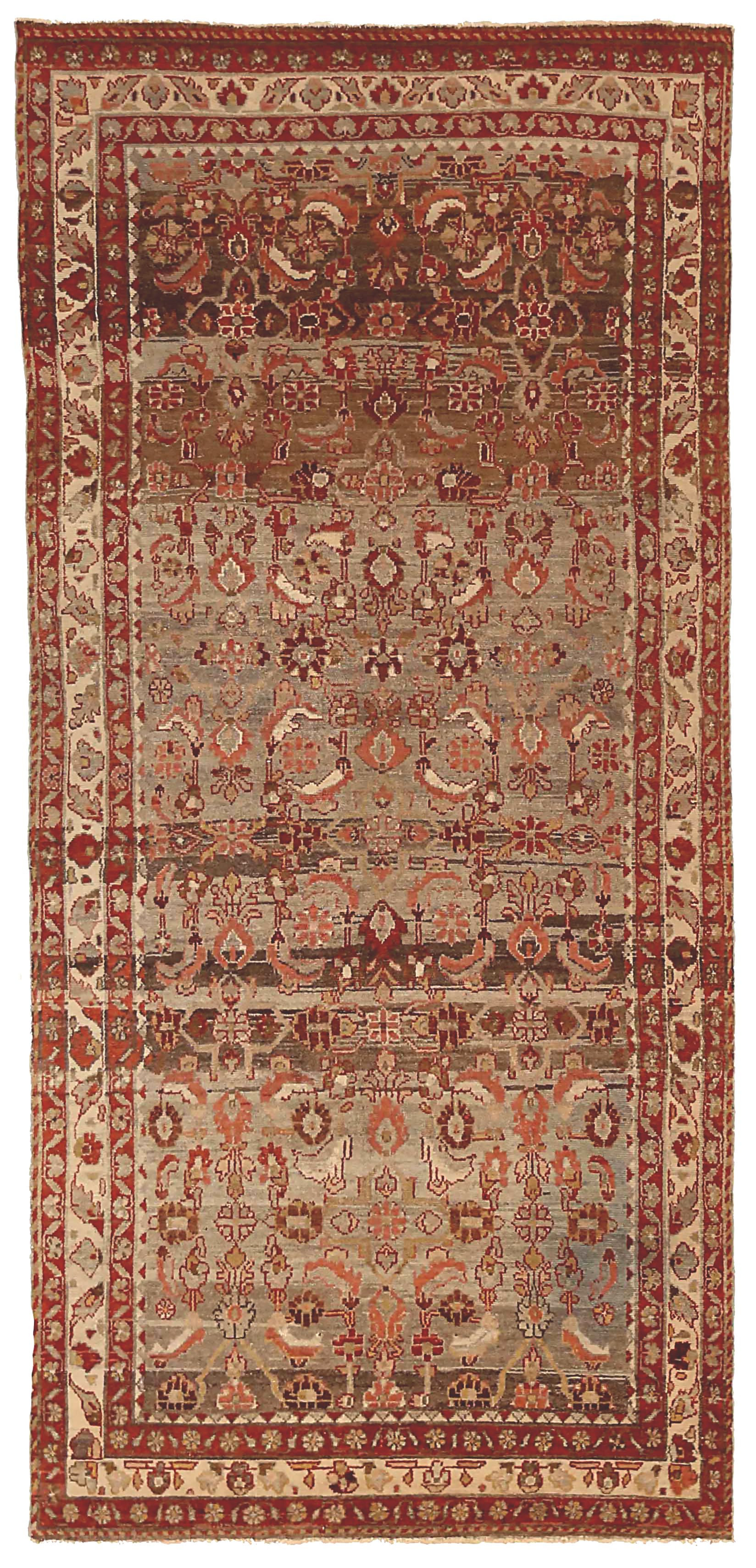 Thumbnail 14 for Antique Persian Saveh Transitional Rug 68076