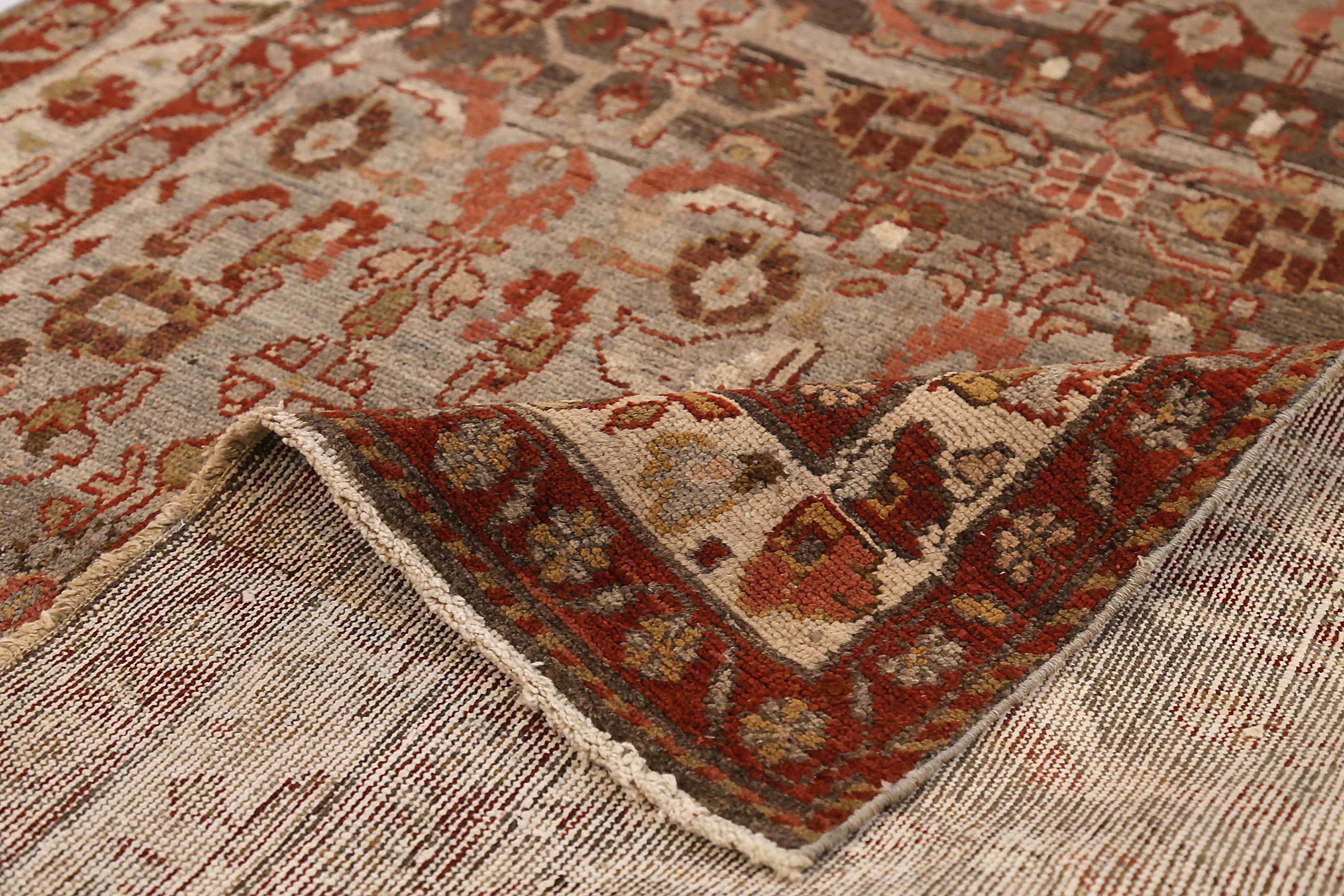 Thumbnail 6 for Antique Persian Saveh Transitional Rug 68076