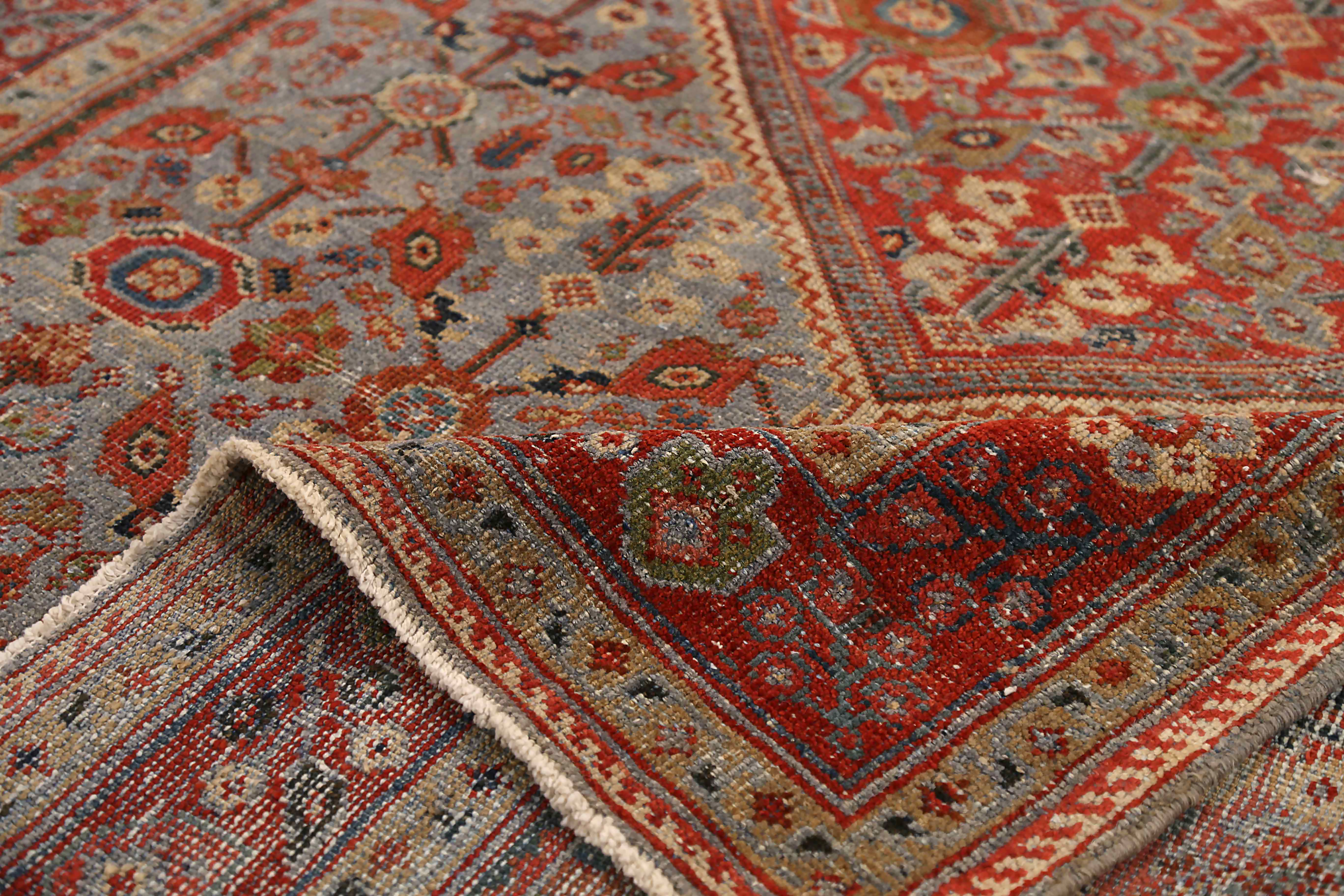 Thumbnail 2 for Antique Persian Meshkabad Transitional Rug 68081