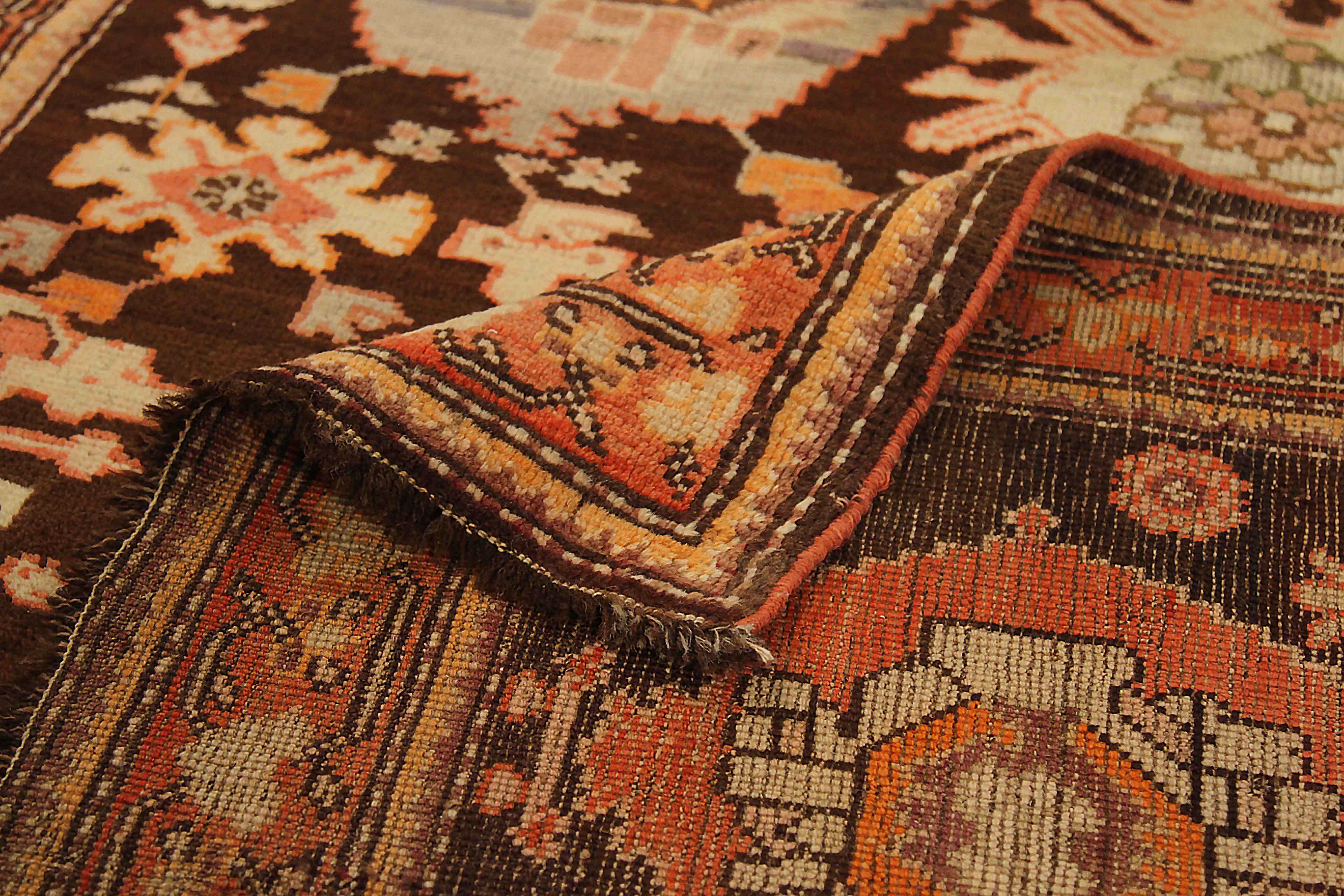 Thumbnail 3 for Antique Russia Karabagh Traditional Rug 72790