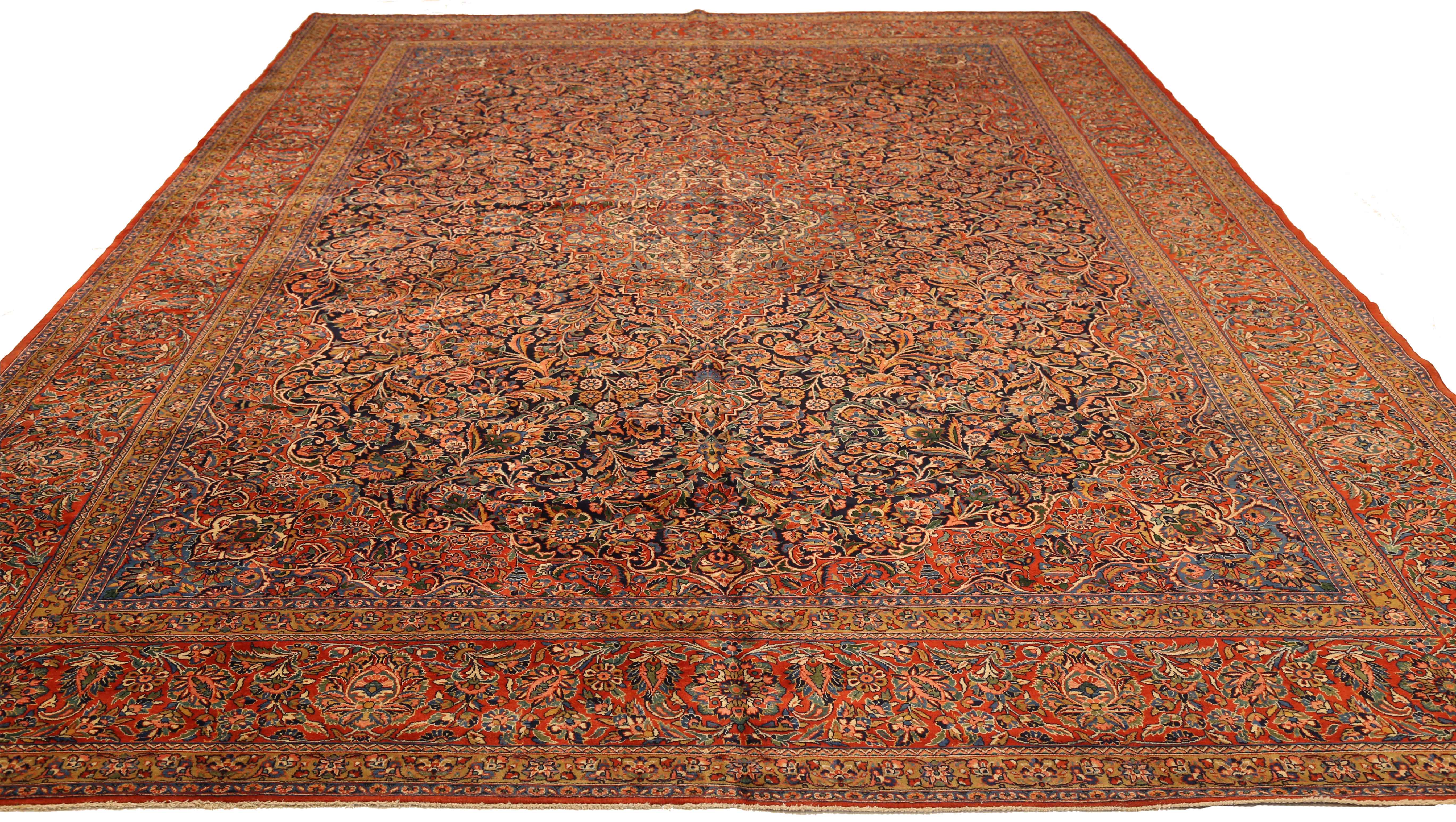 Thumbnail 3 for Antique Persian Ghazvin Traditional Rug 72894