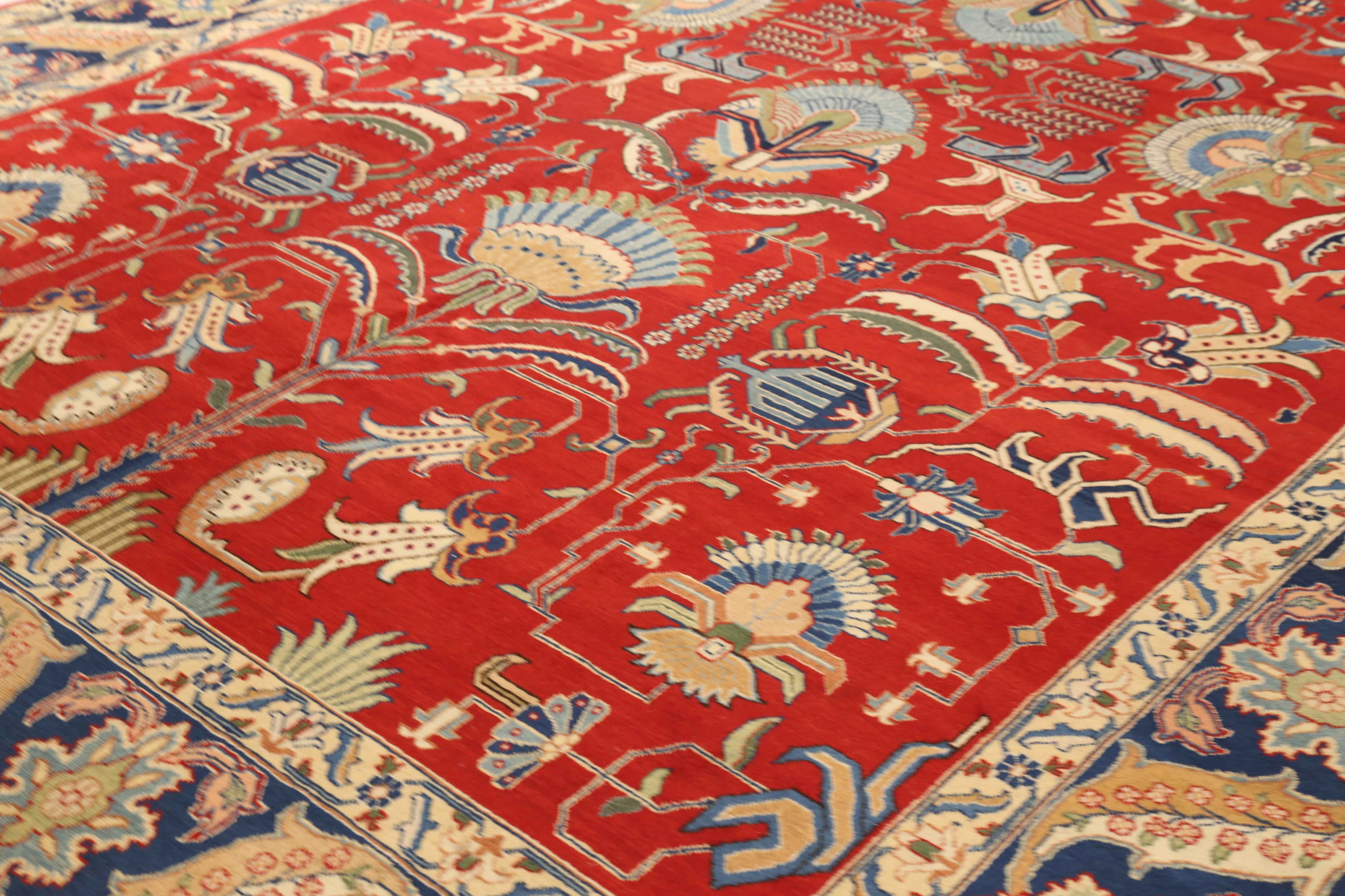 Thumbnail 5 for Antique Persian Tabriz Traditional Rug 72881