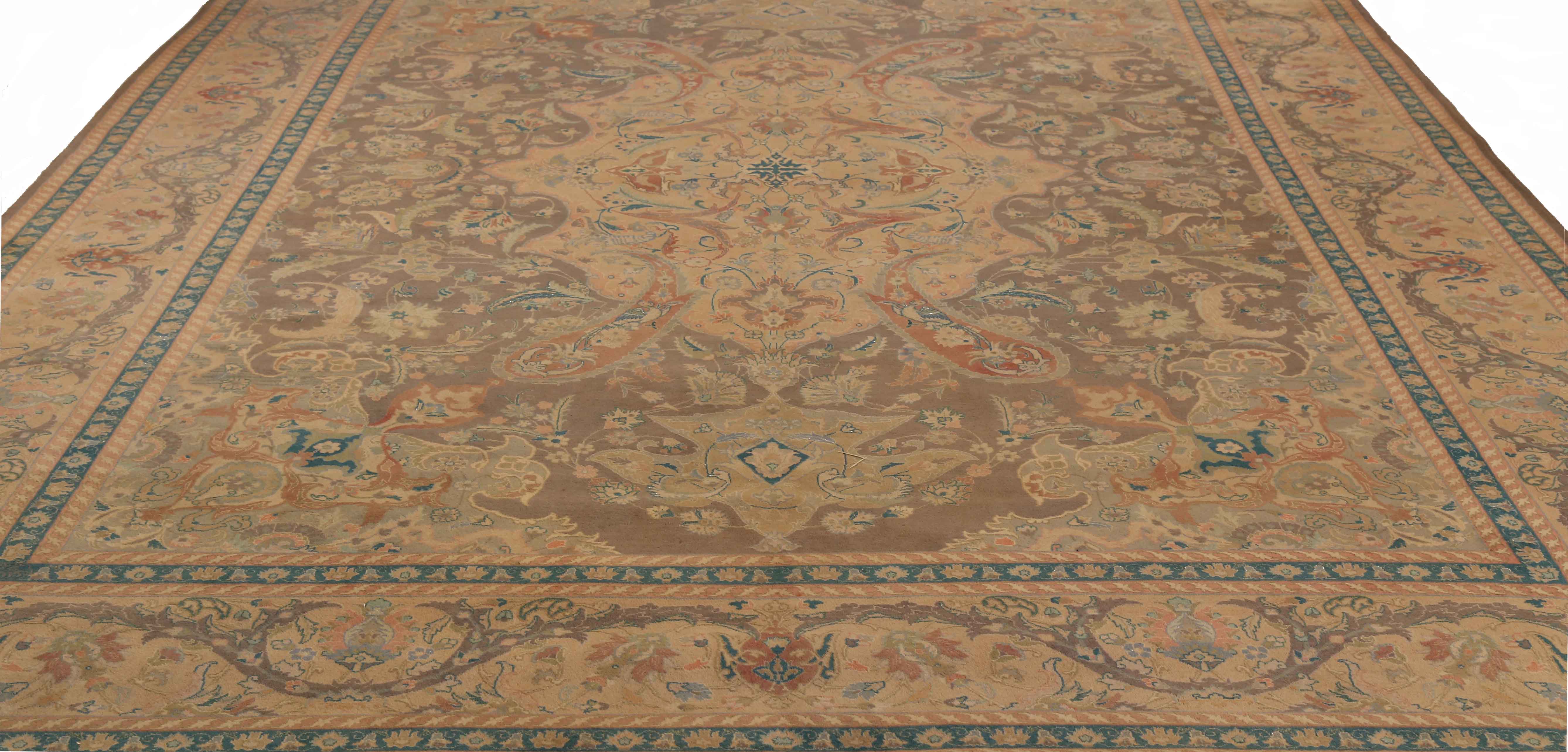 Thumbnail 5 for Antique Persian Tabriz Traditional Rug 72886