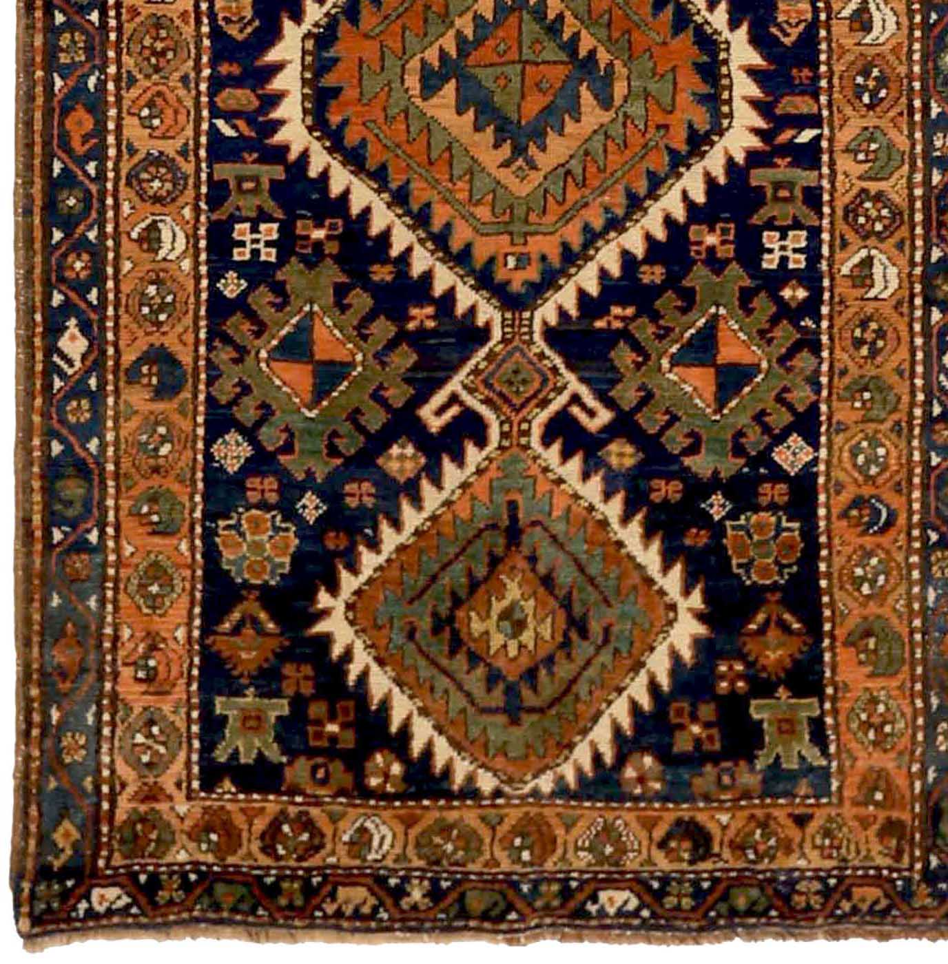 Thumbnail 15 for Antique Persian Azarbaijan Traditional Rug 72855