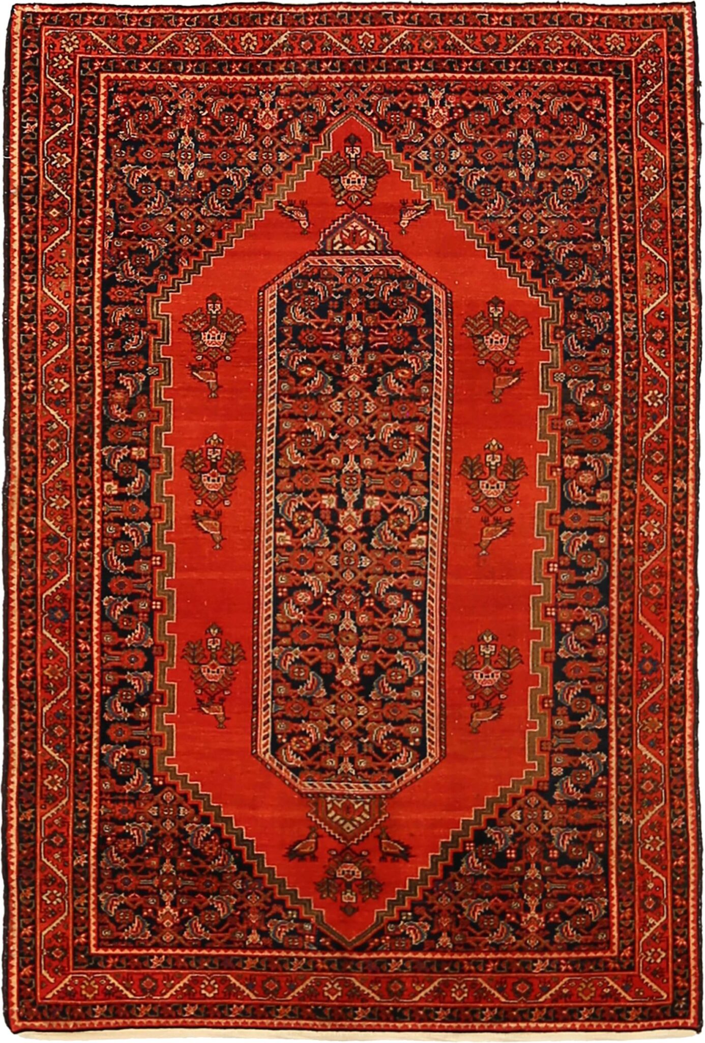 Thumbnail 13 for Antique Persian Malayer Traditional Rug 92116