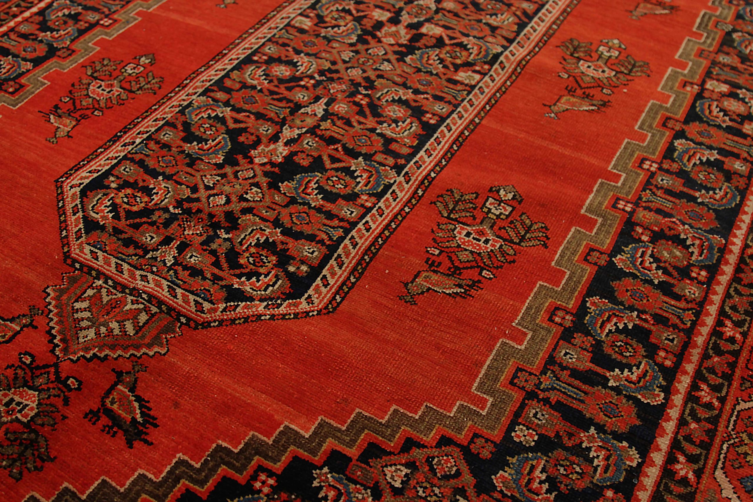 Thumbnail 9 for Antique Persian Malayer Traditional Rug 92116