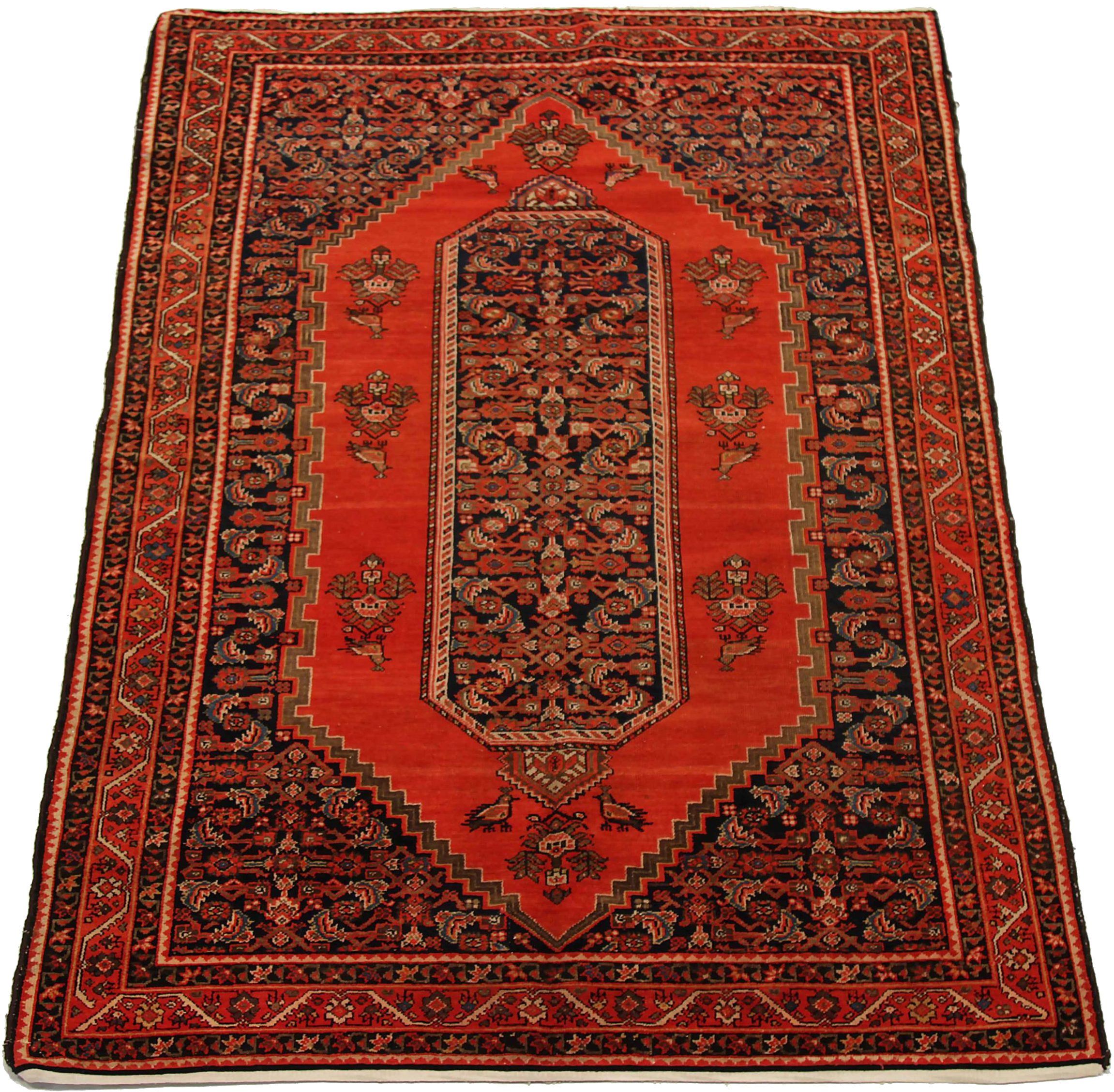Thumbnail 8 for Antique Persian Malayer Traditional Rug 92116