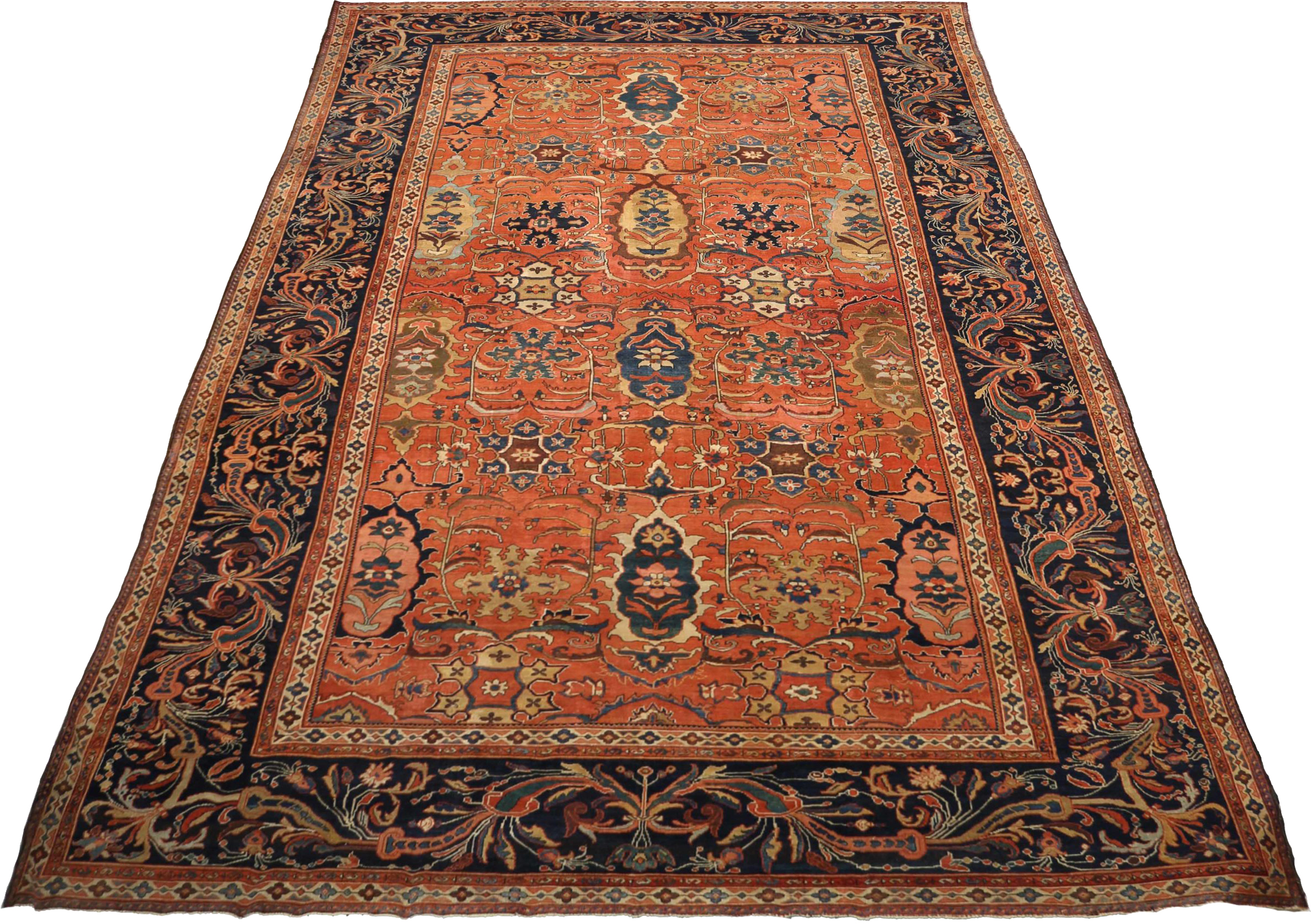 Thumbnail 2 for Antique Persian Sultanabad Traditional Rug 92121