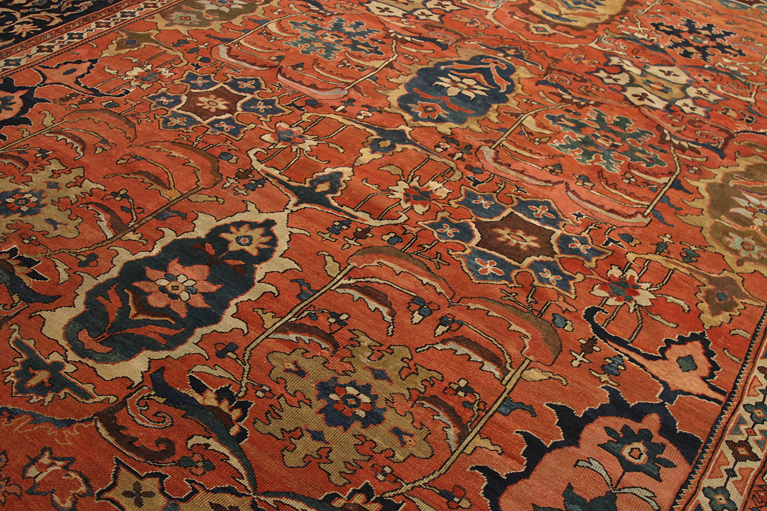 Thumbnail 5 for Antique Persian Sultanabad Traditional Rug 92121