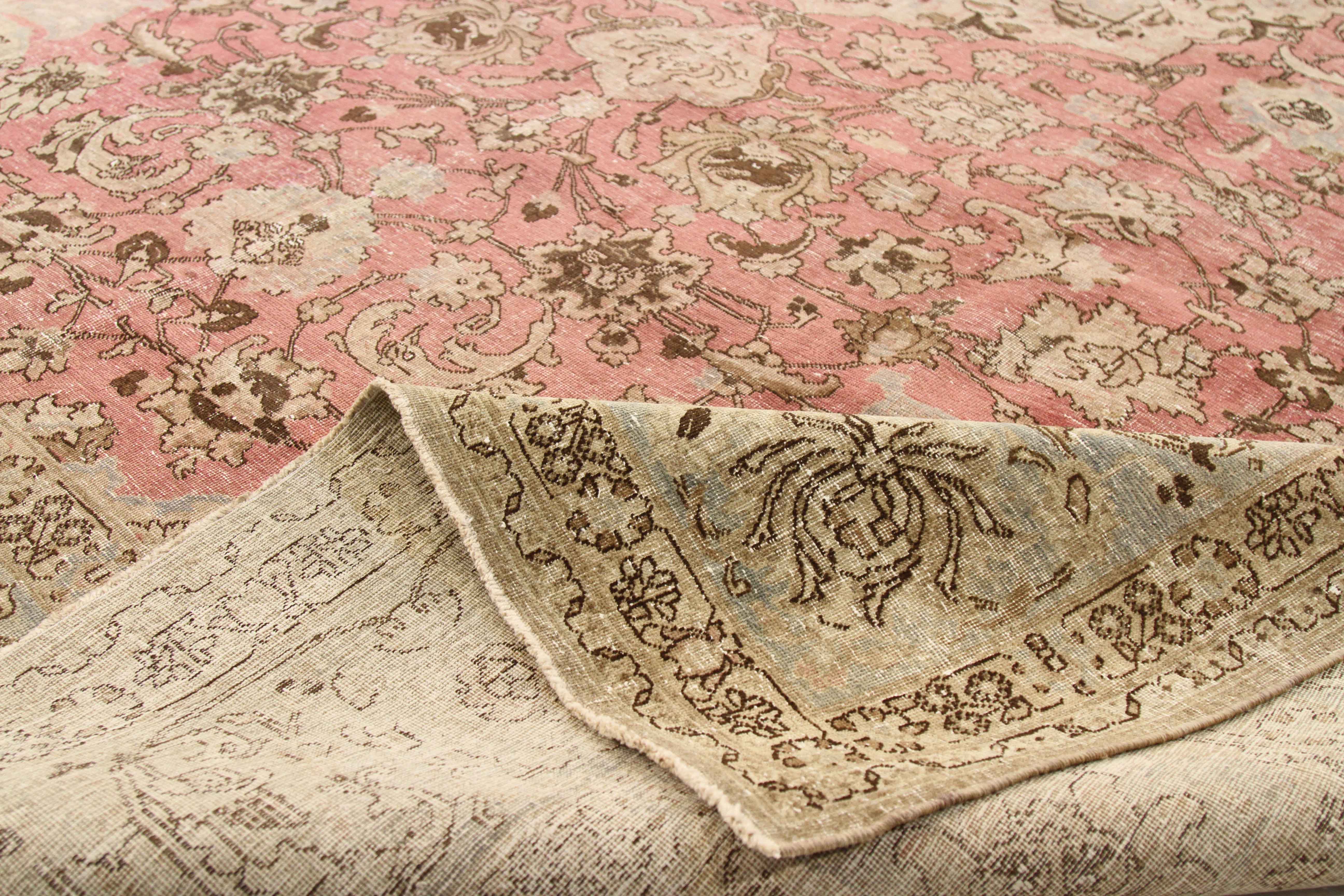 Thumbnail 4 for Antique Persian Tabriz Transitional Rug 68193