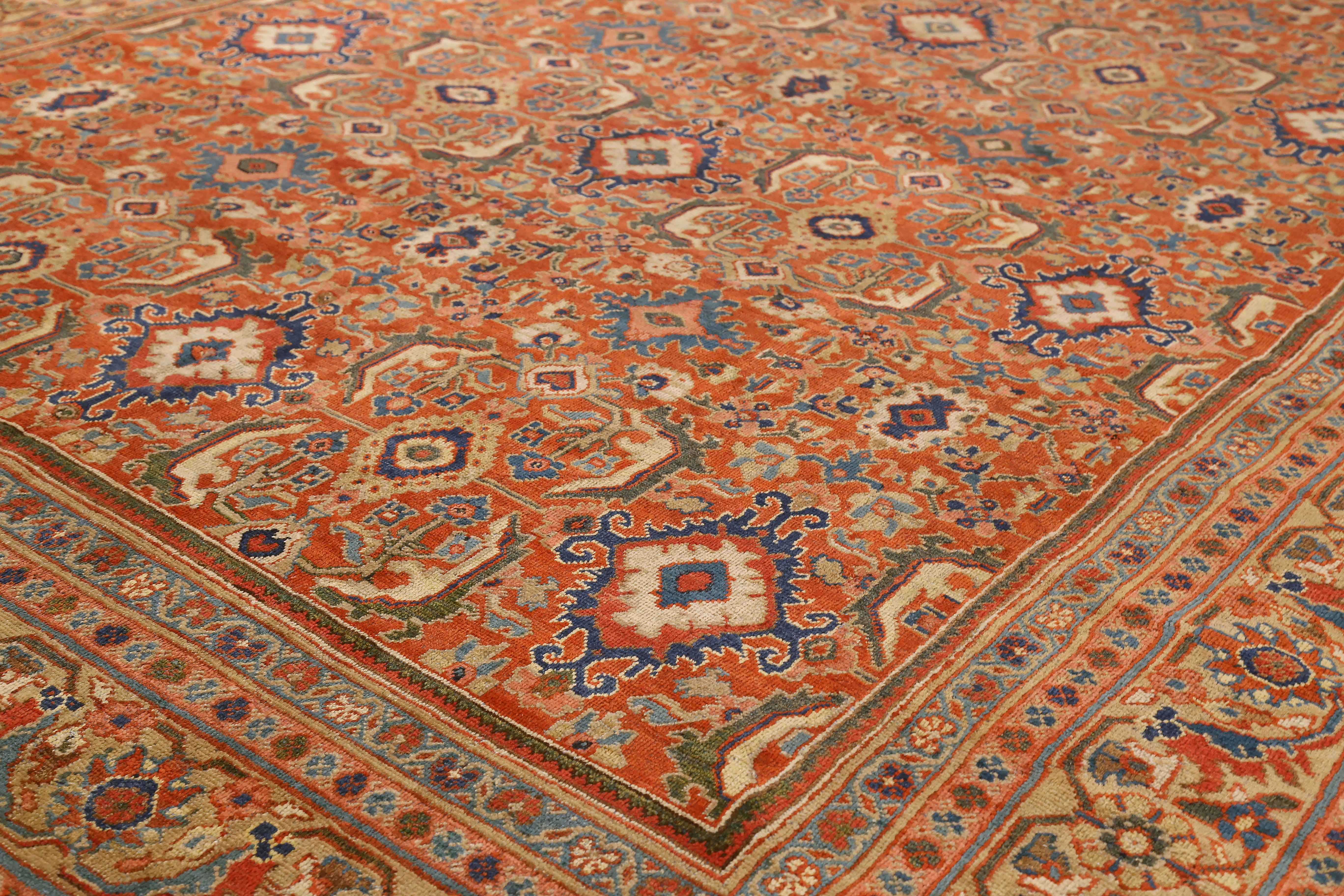 Thumbnail 4 for Antique Persian Sultanabad Traditional Rug 72962