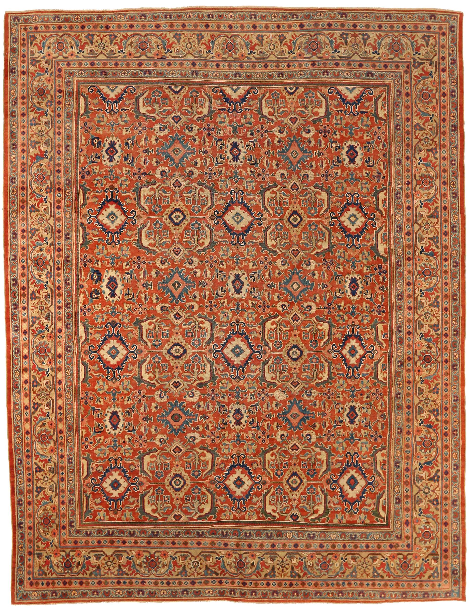 Thumbnail 5 for Antique Persian Sultanabad Traditional Rug 72962