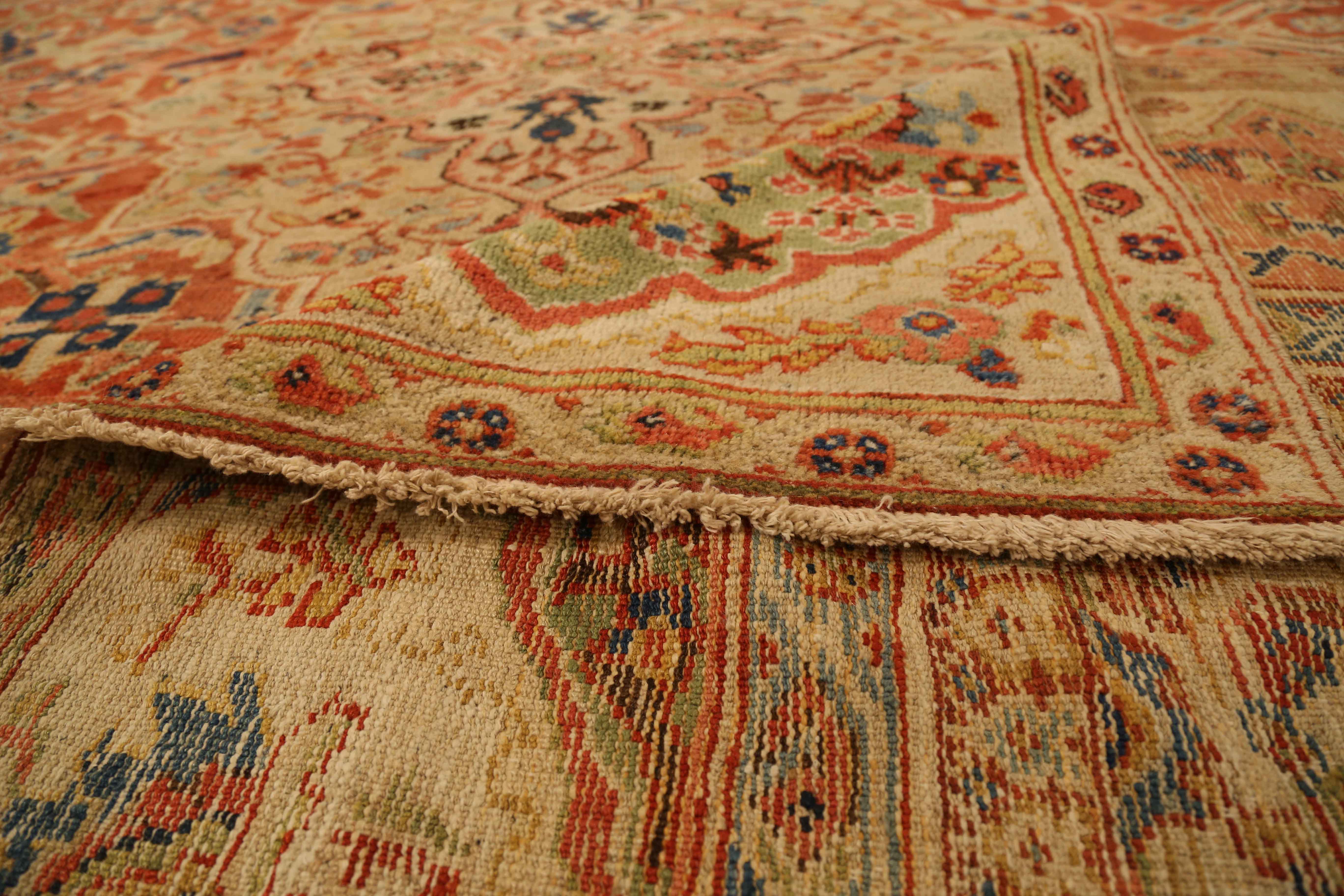 Thumbnail 4 for Antique Persian Sultanabad Traditional Rug 72990