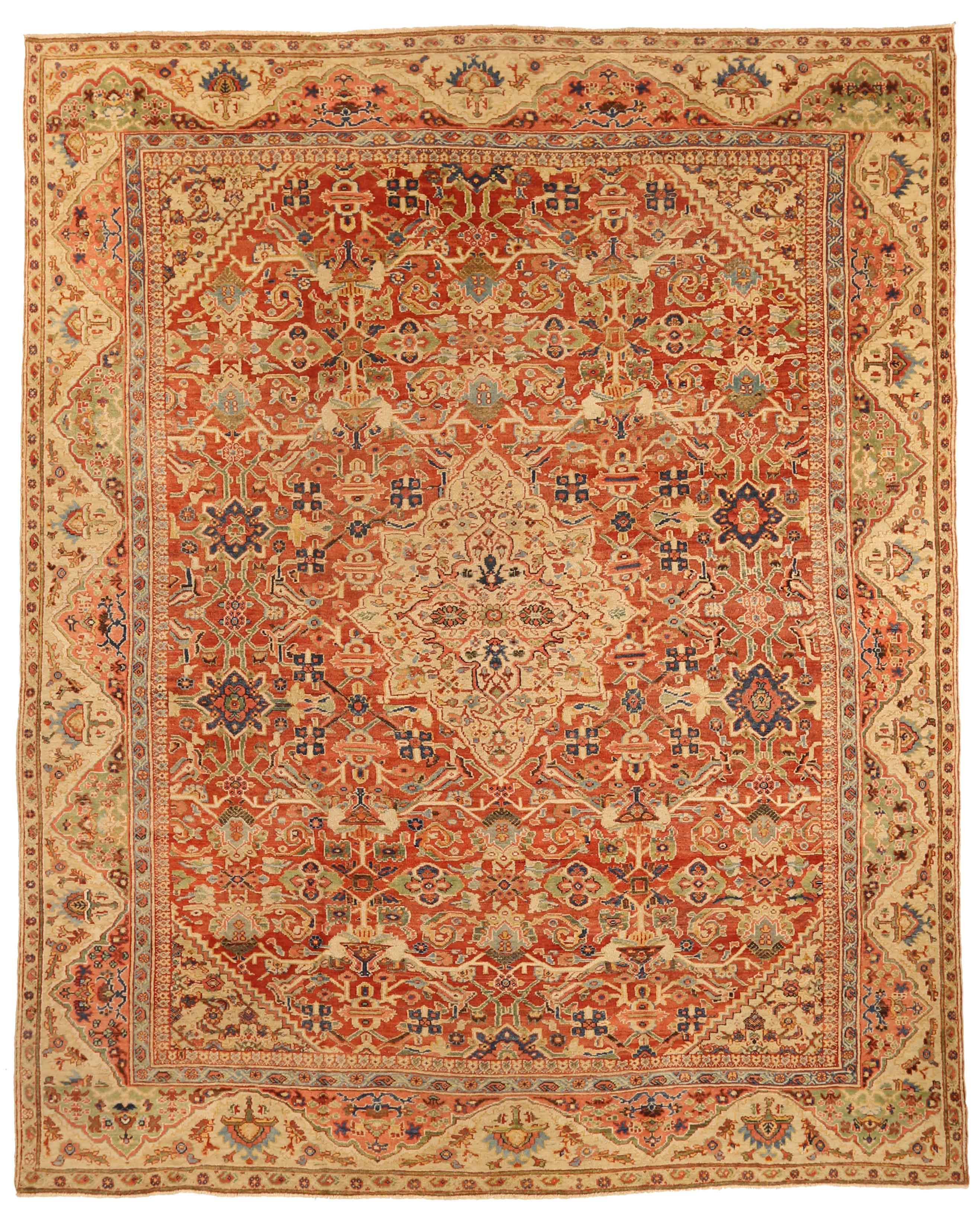 Thumbnail 5 for Antique Persian Sultanabad Traditional Rug 72990