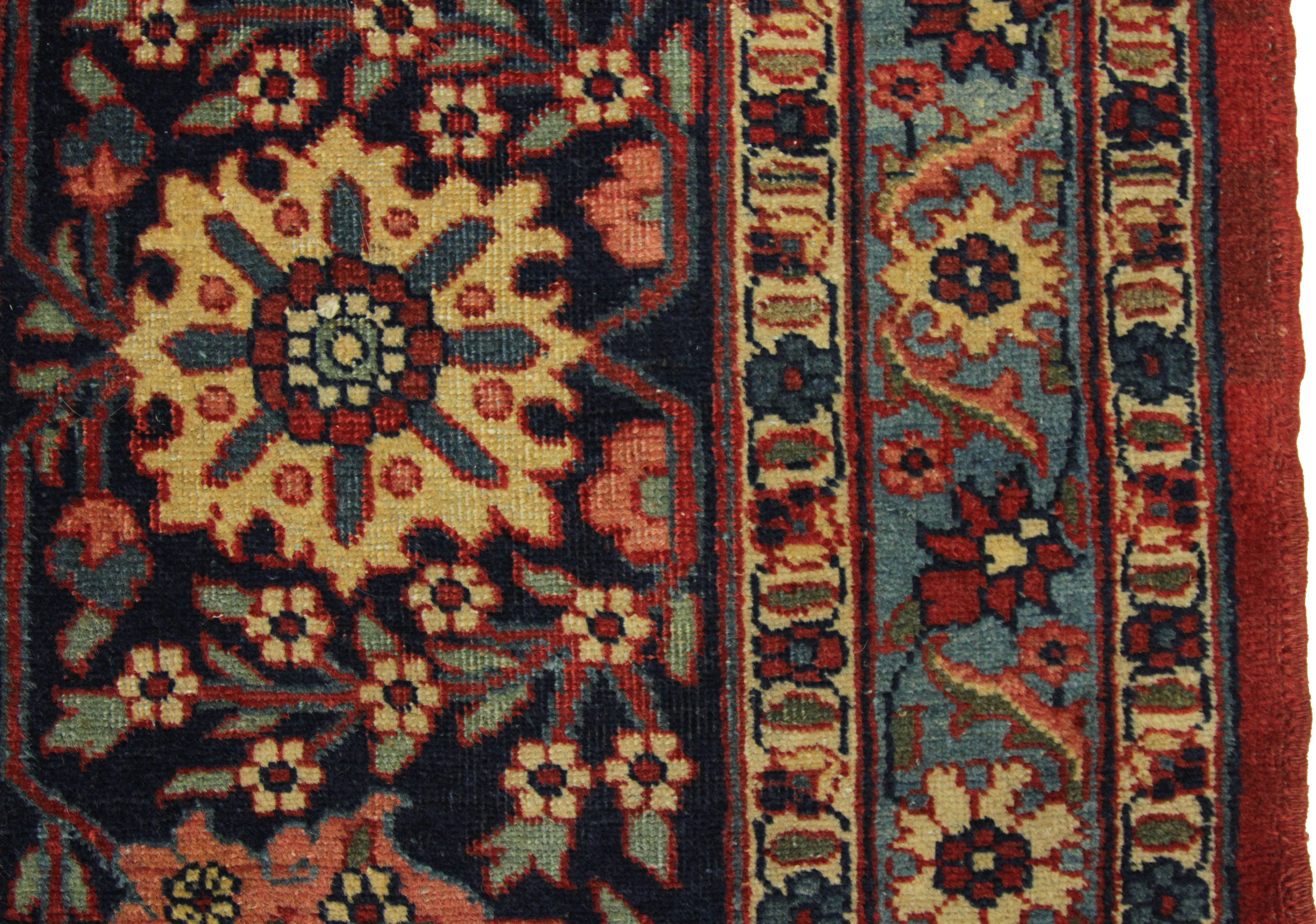 Thumbnail 4 for Antique Persian Tabriz Traditional Rug 73061