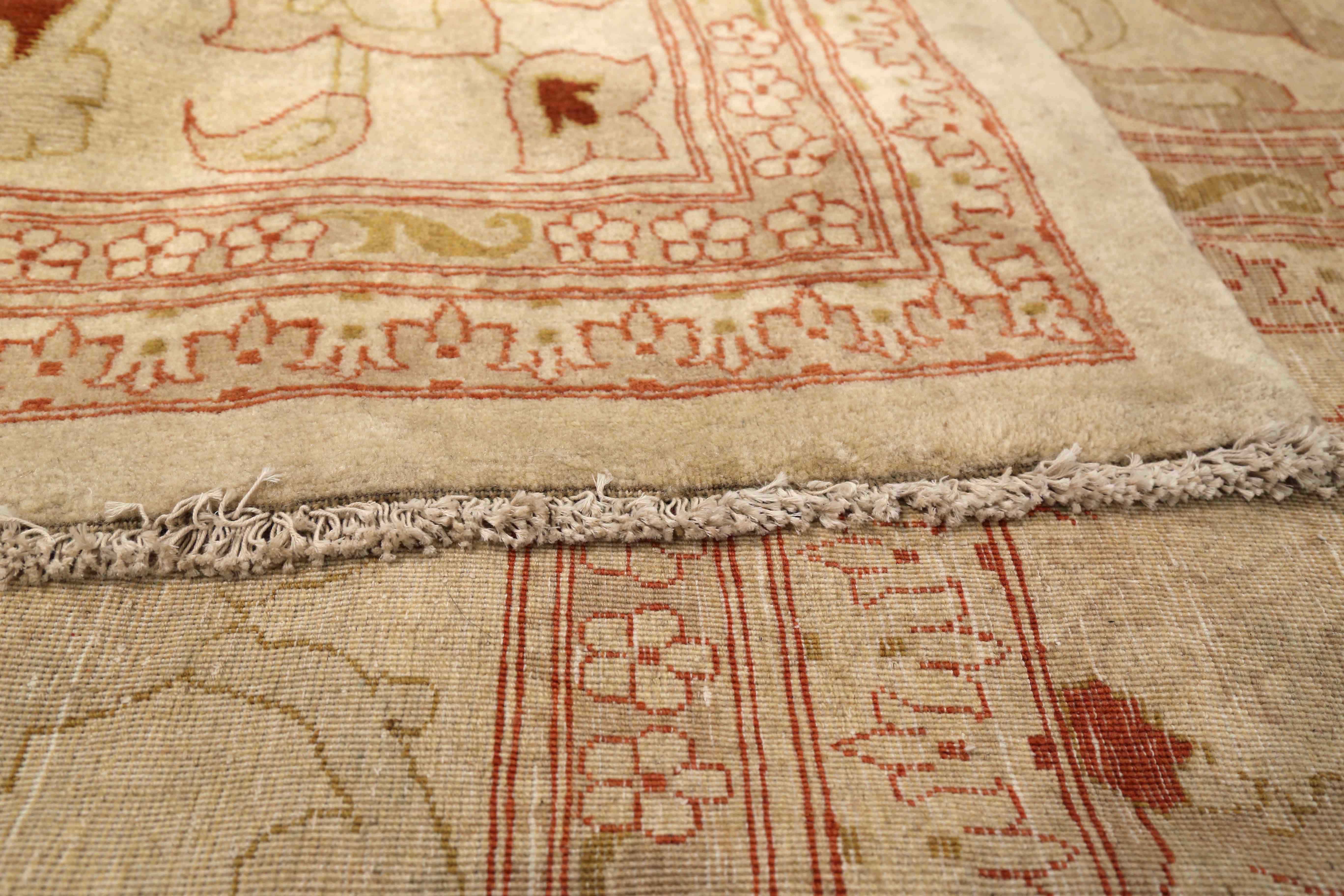 Thumbnail 4 for Antique Persian Tabriz Transitional Rug 73006