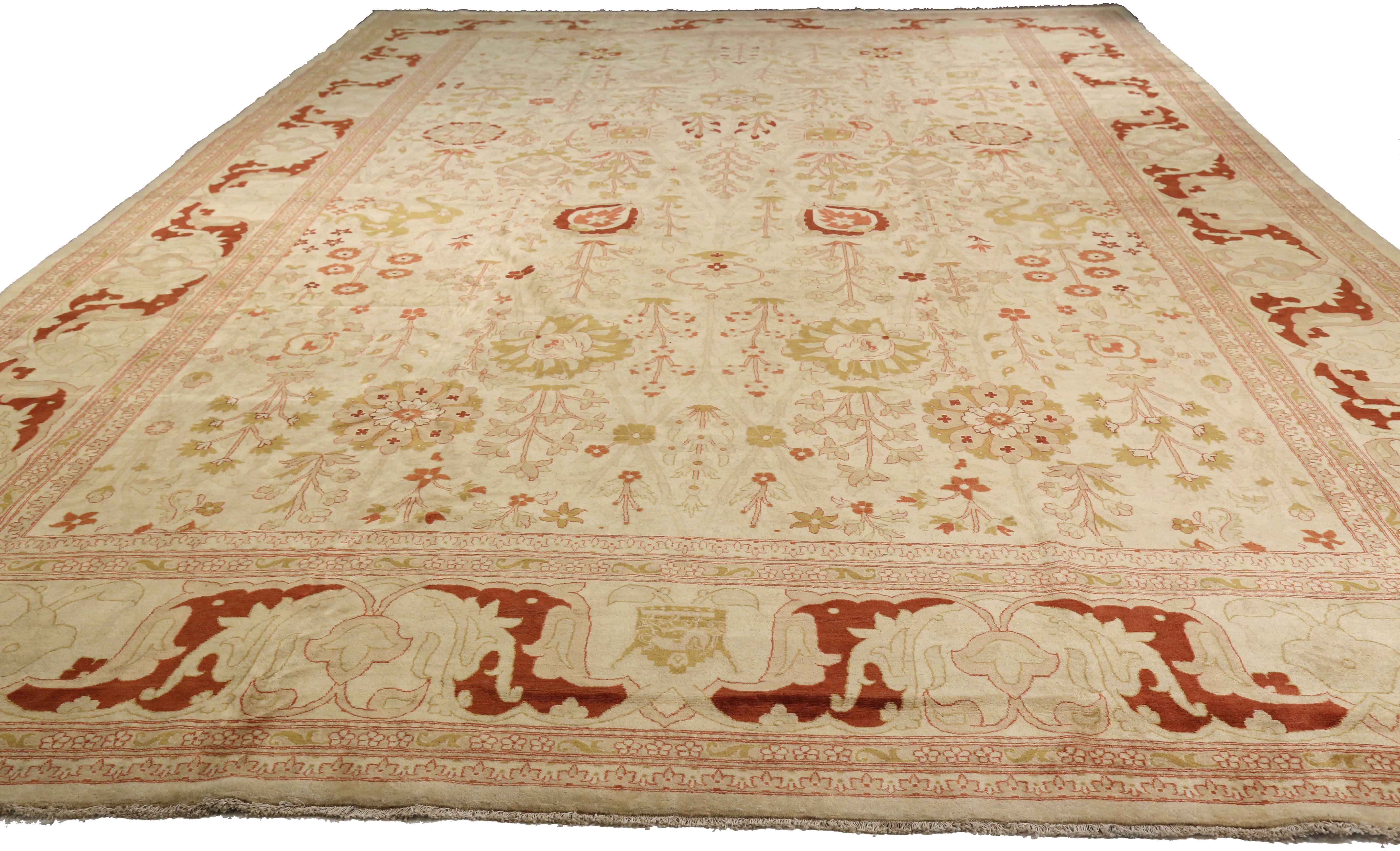 Thumbnail 5 for Antique Persian Tabriz Transitional Rug 73006