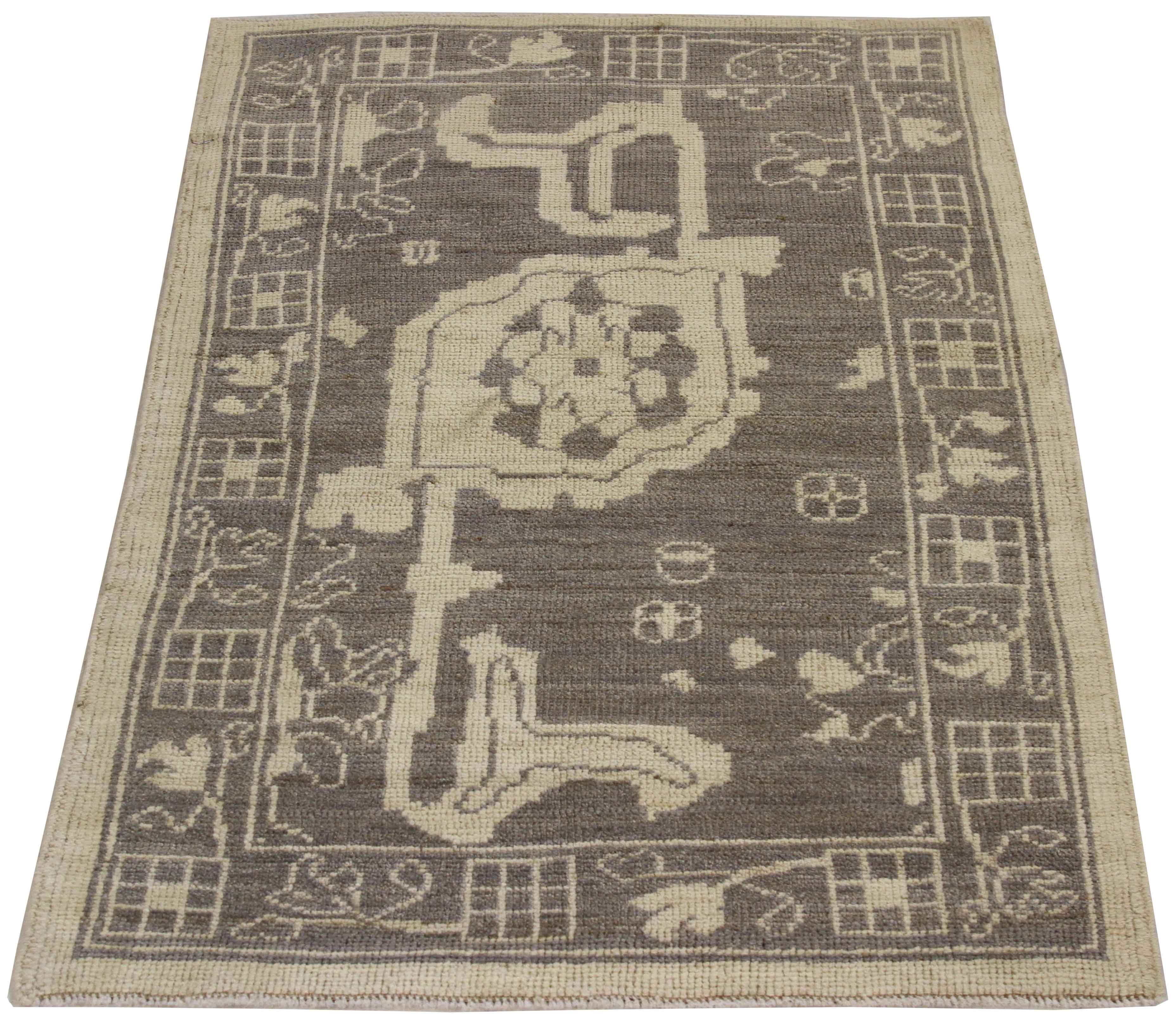 Thumbnail 6 for Persian Oushak Transitional Rug 68404