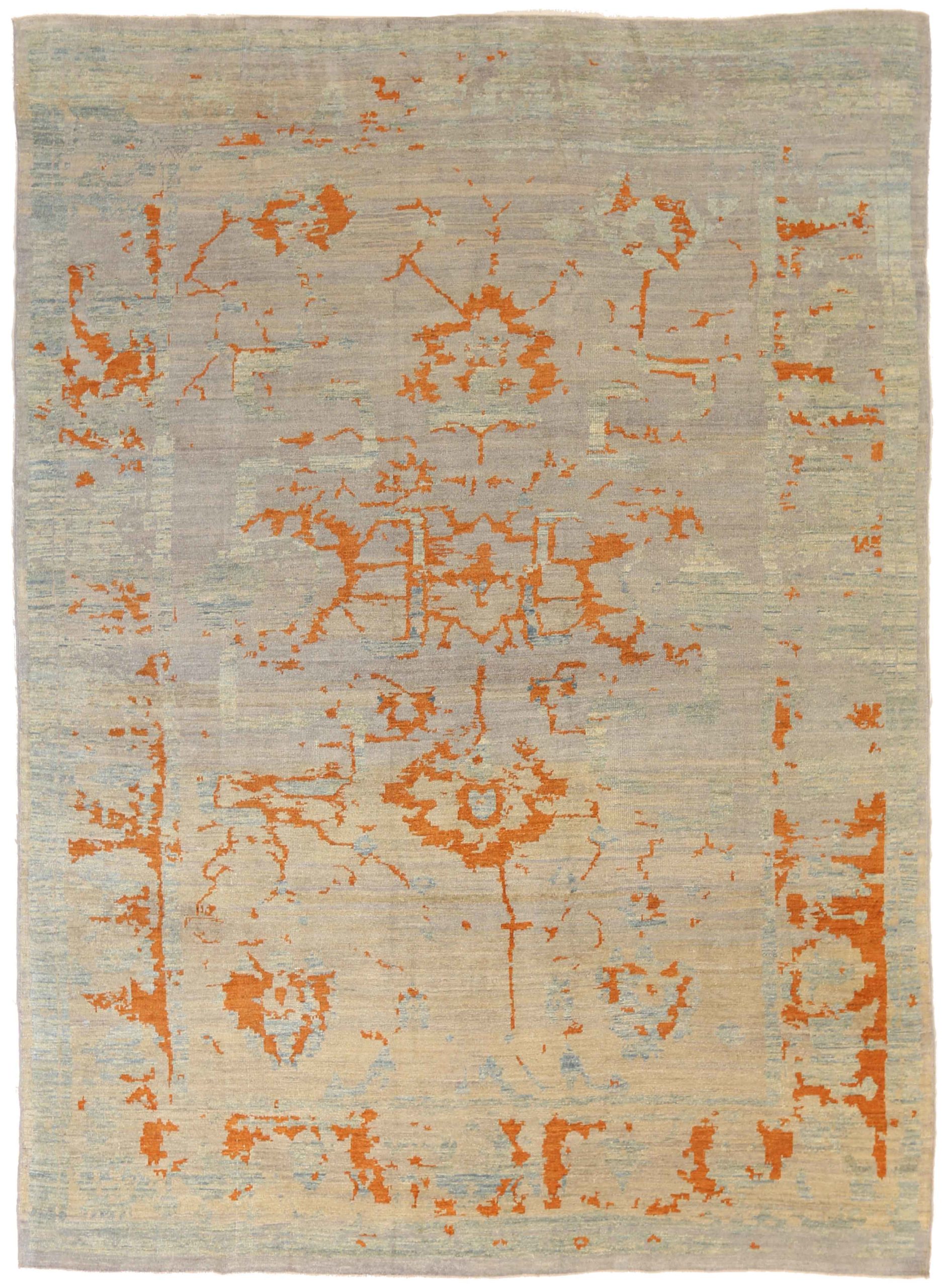 Thumbnail 6 for Persian Oushak Transitional Rug 68384