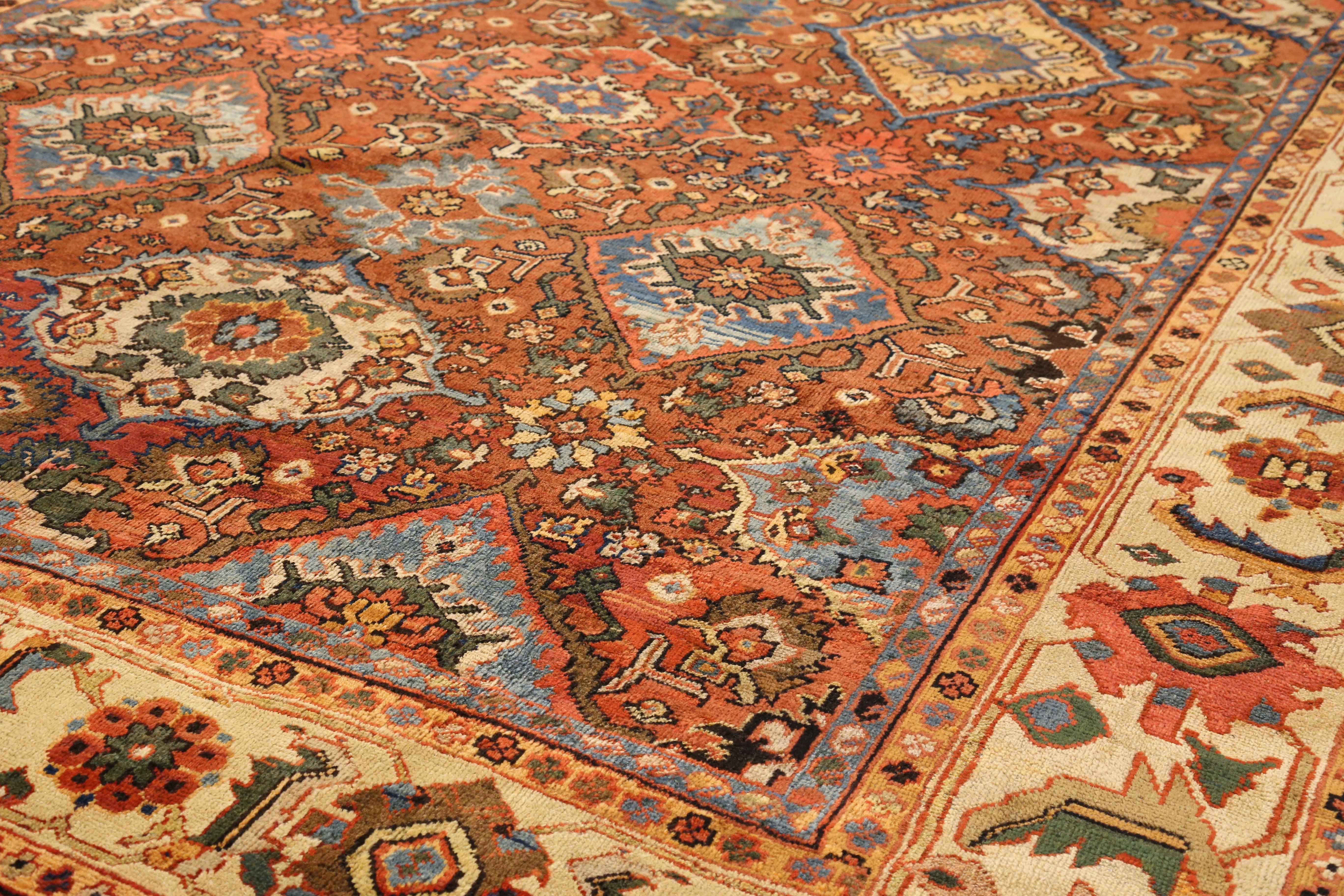 Thumbnail 3 for Antique Persian Sultanabad Traditional Rug 73037