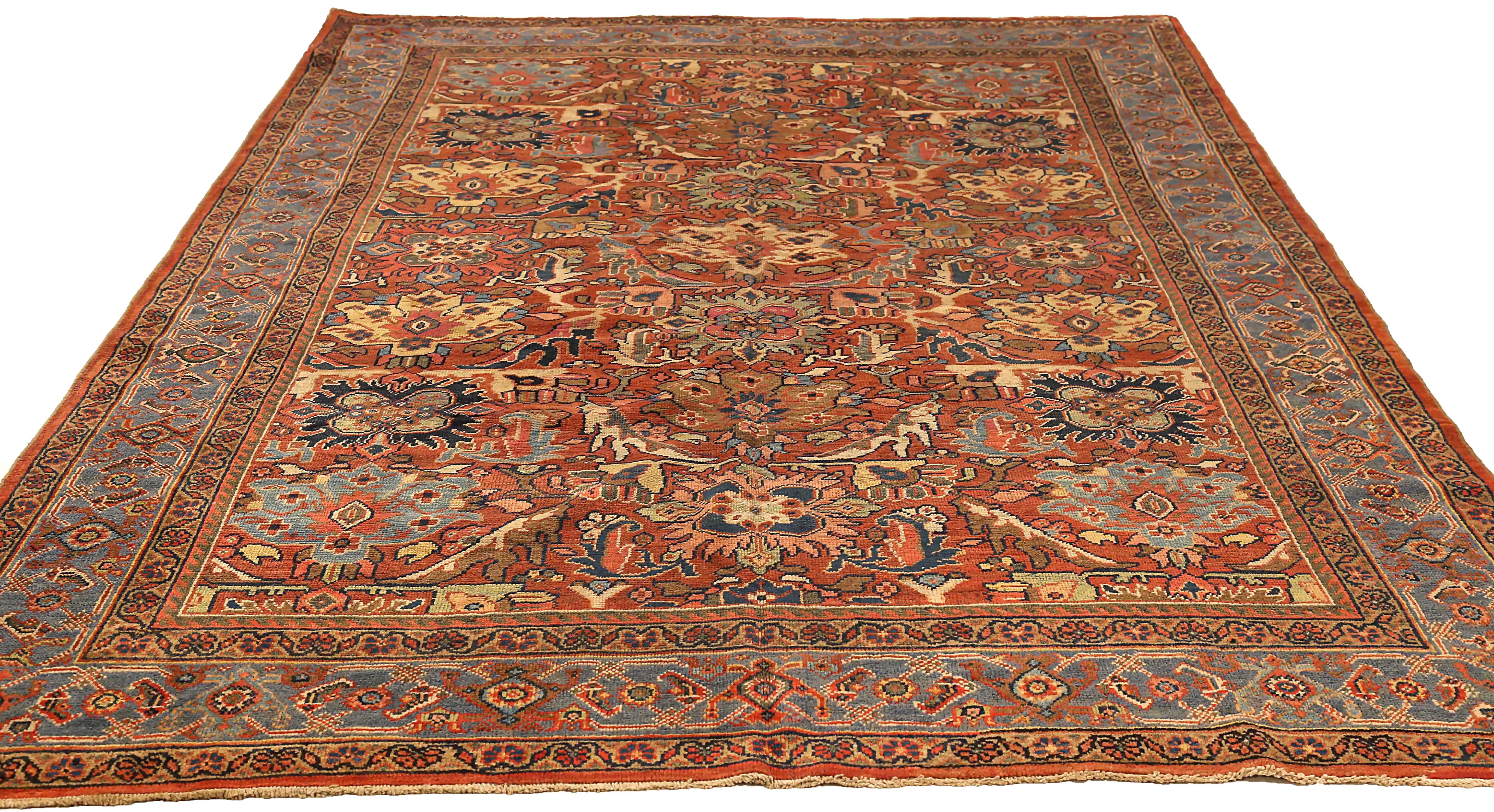 Thumbnail 3 for Antique Persian Sultanabad Traditional Rug 73044