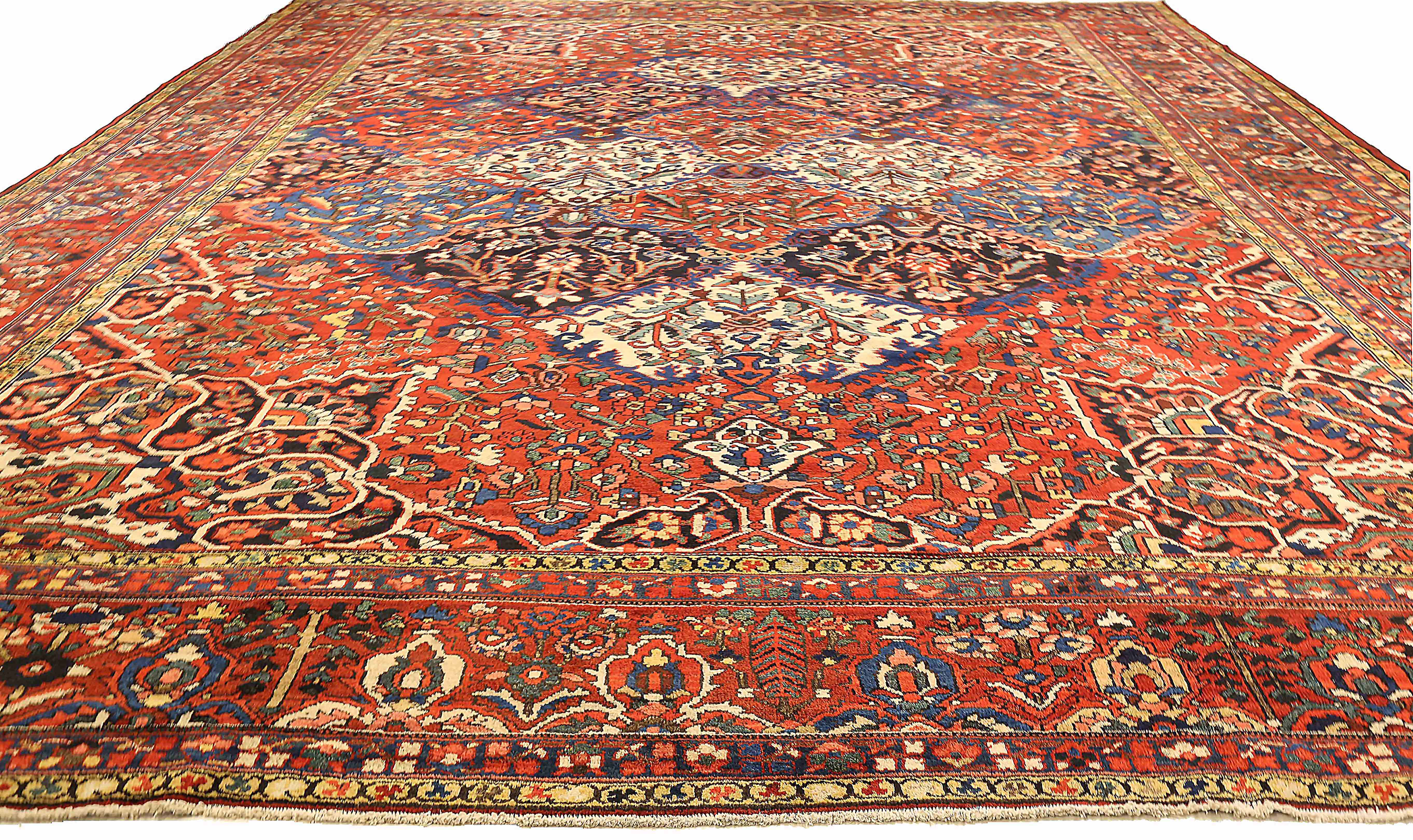 Thumbnail 3 for Antique Persian Bakhtiar Traditional Rug 73121