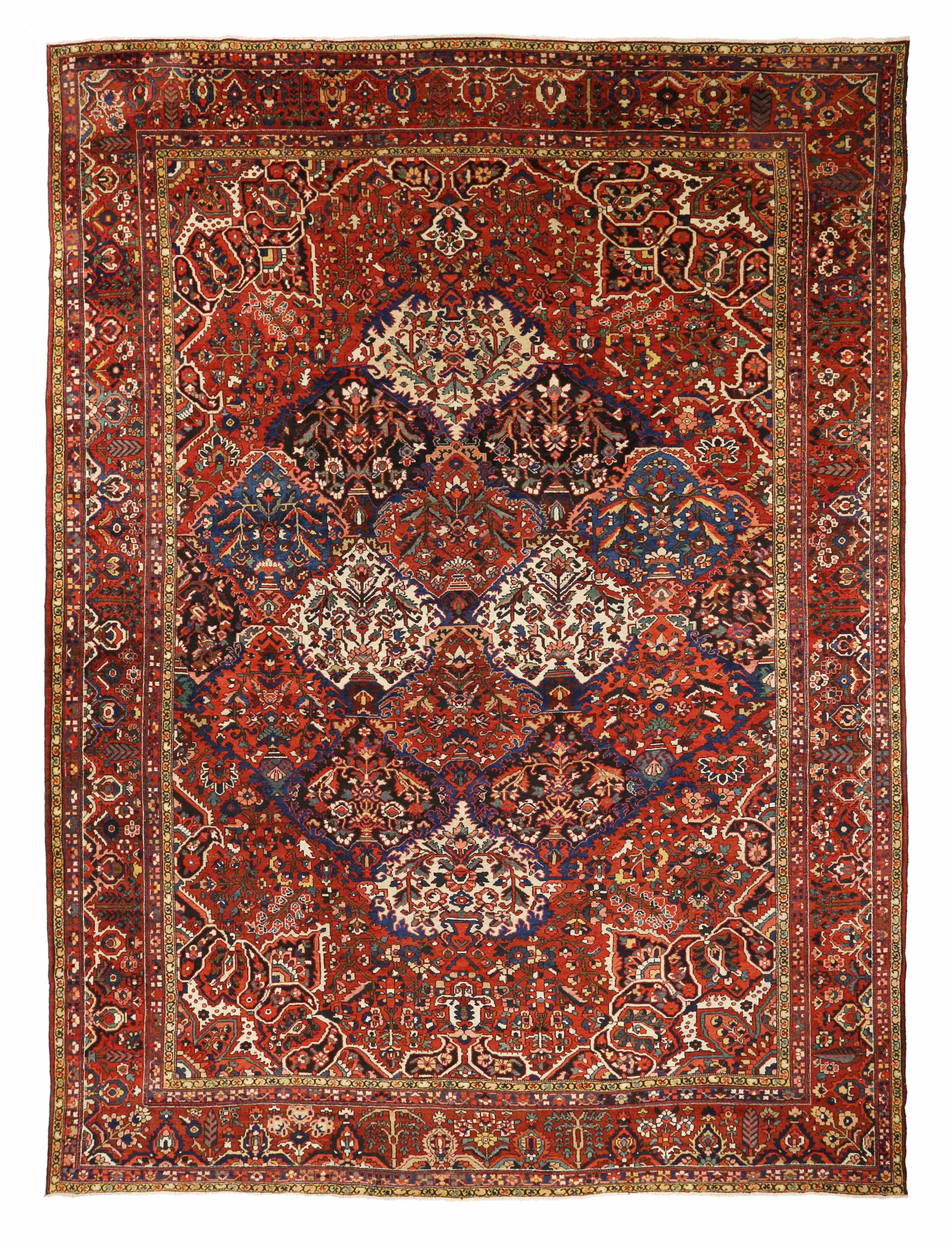 Thumbnail 4 for Antique Persian Bakhtiar Traditional Rug 73121