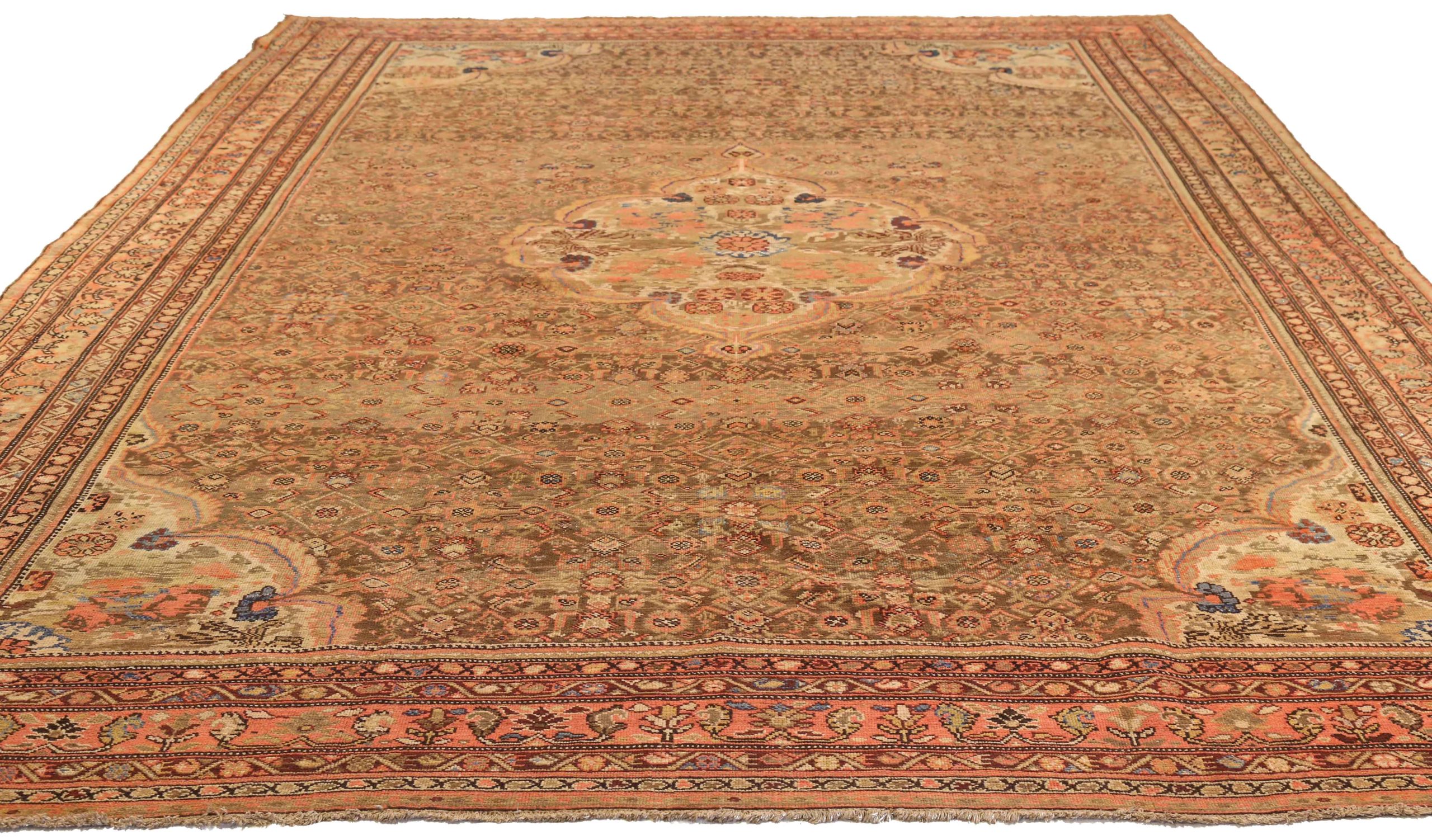 Thumbnail 11 for Antique Persian Malayer Traditional Rug 73103