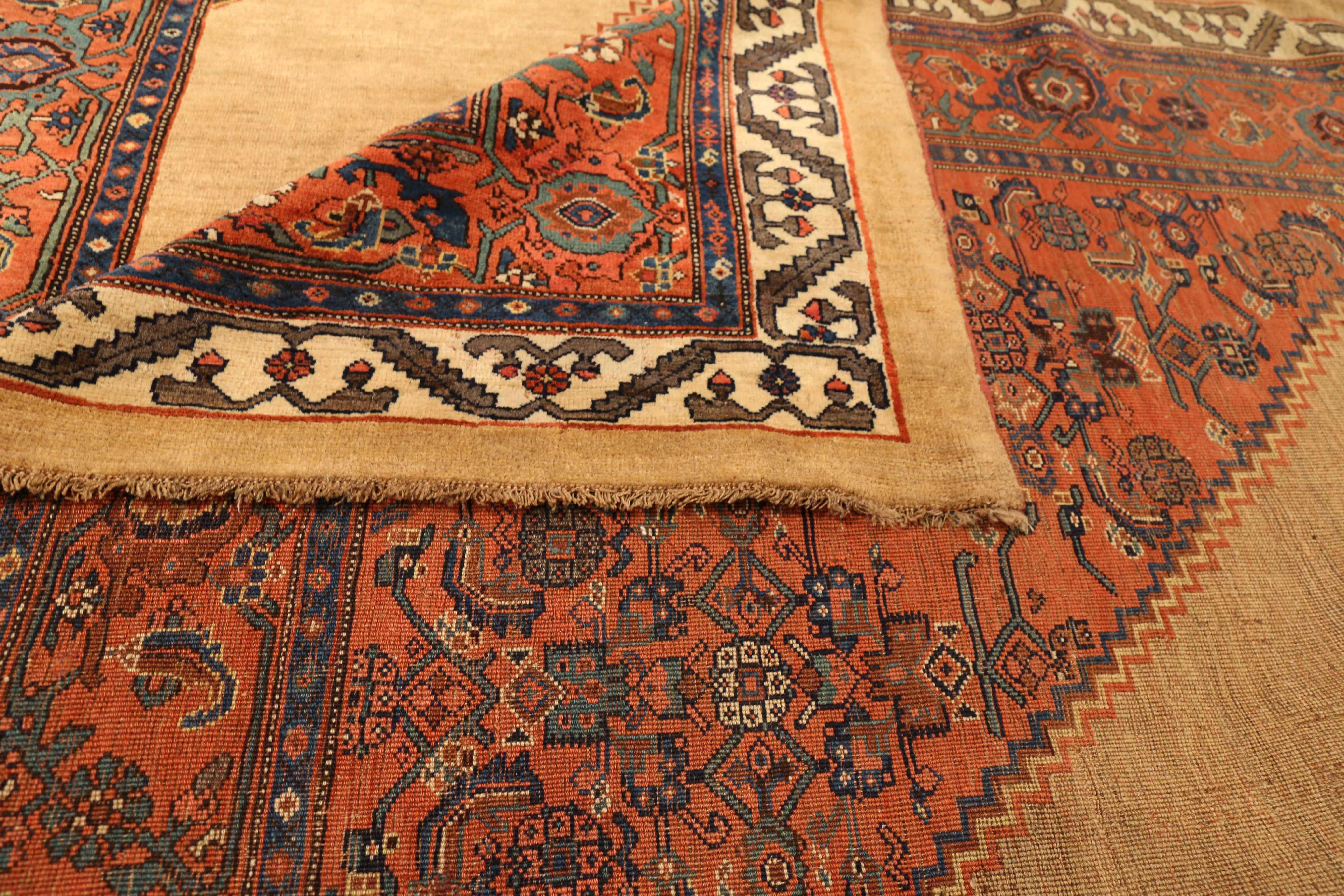 Thumbnail 2 for Antique Persian Bijar Transitional Rug 73072