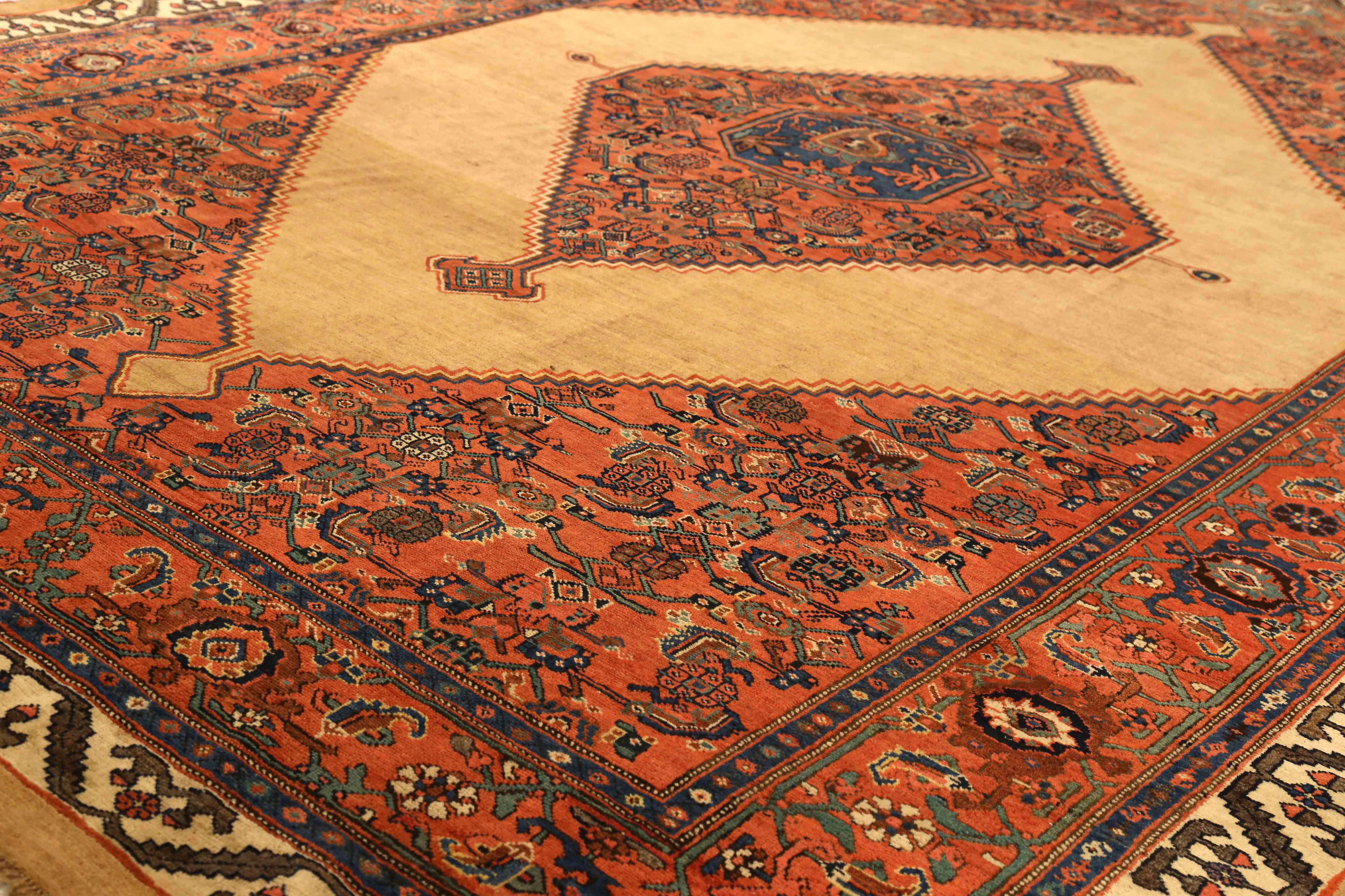 Thumbnail 3 for Antique Persian Bijar Transitional Rug 73072