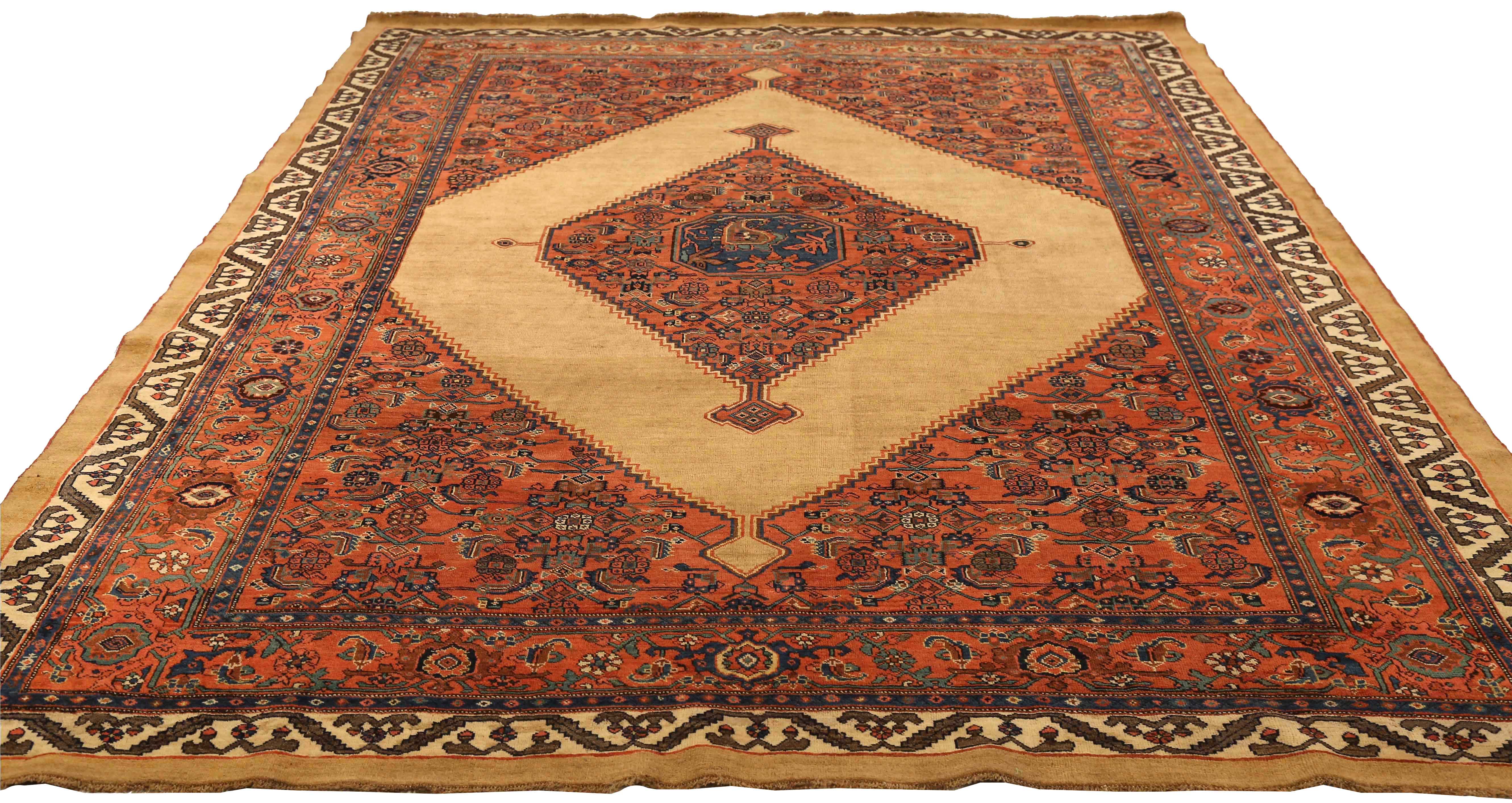 Thumbnail 4 for Antique Persian Bijar Transitional Rug 73072