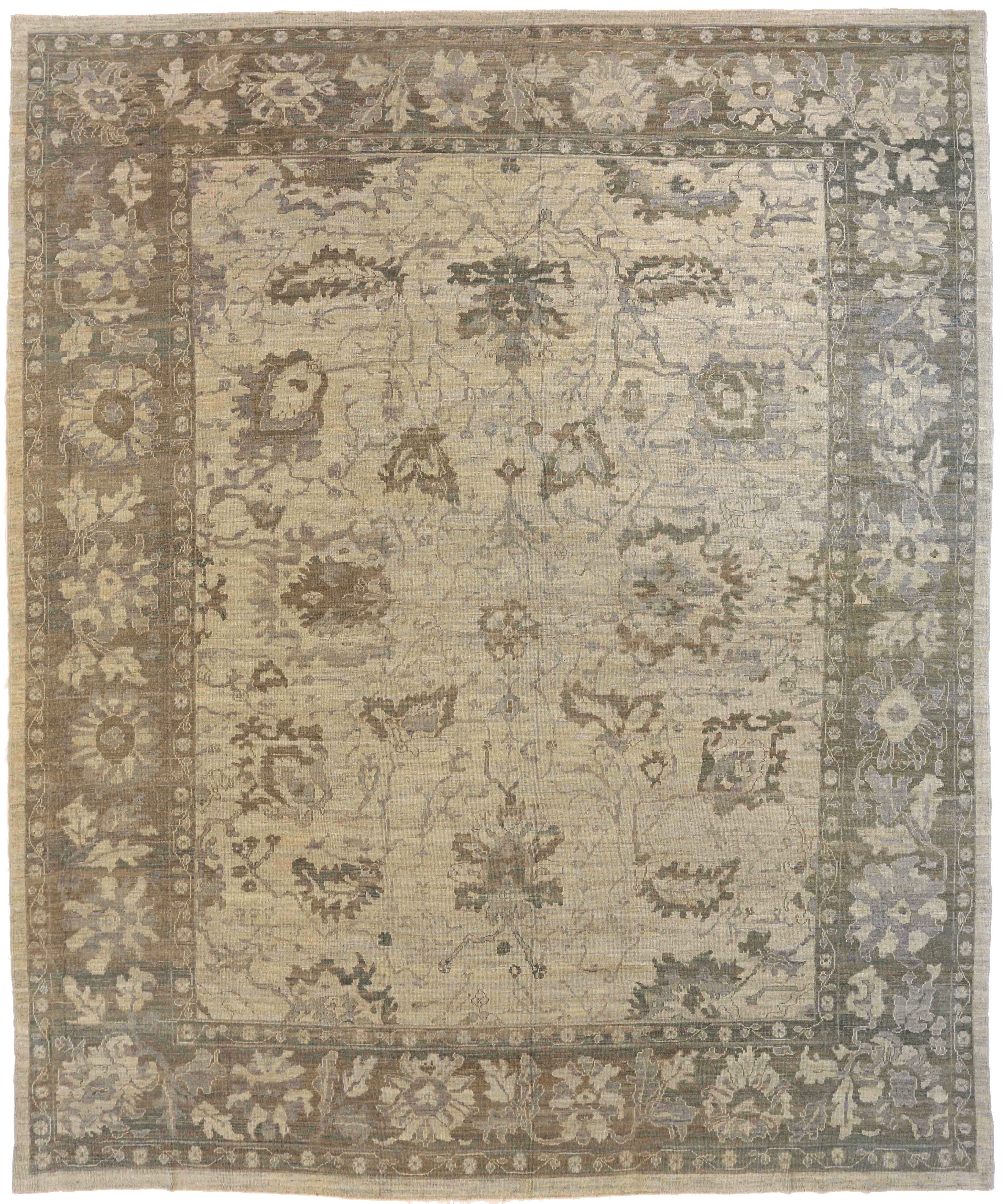 Thumbnail 4 for Persian Oushak Transitional Rug 68597