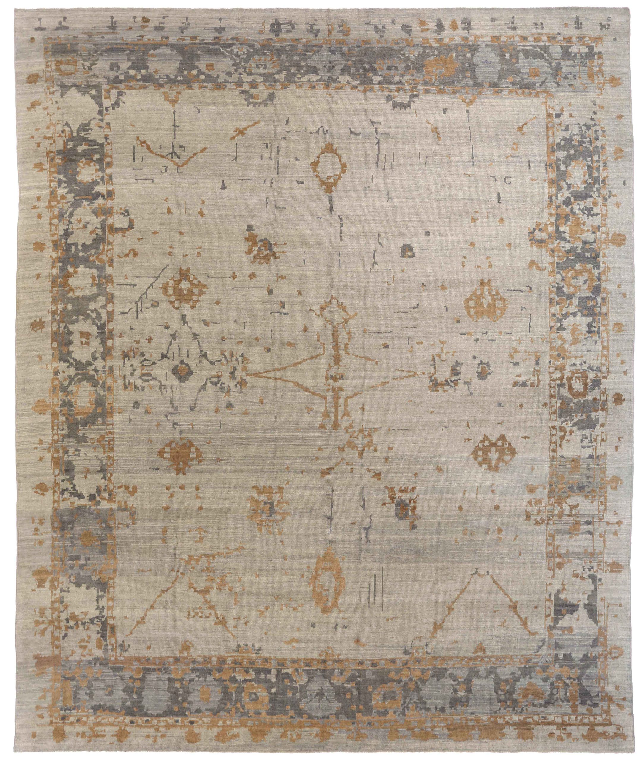 Thumbnail 3 for Persian Oushak Transitional Rug 68601